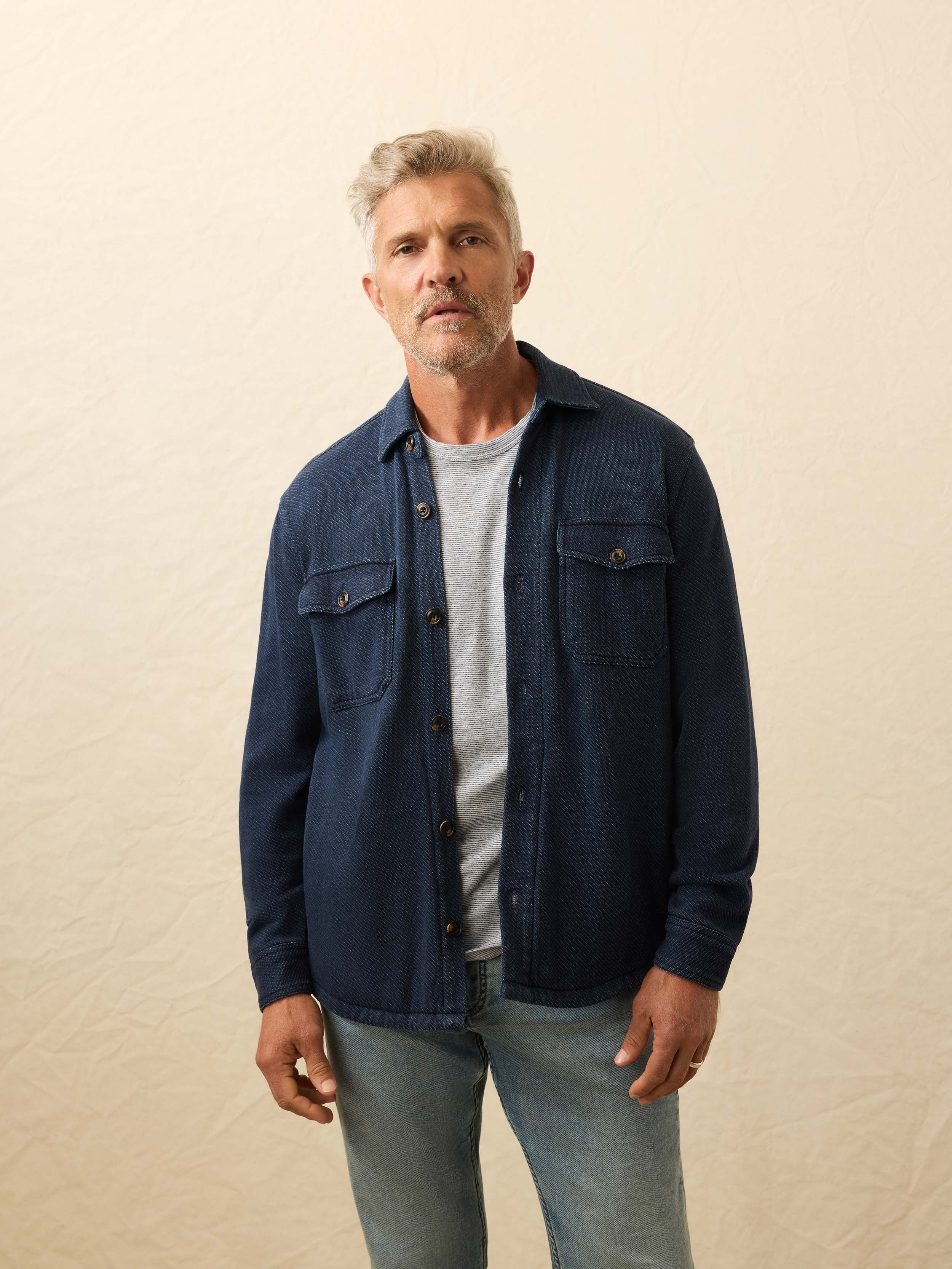 Inlet Knit CPO - Hendricks Indigo Wash | Faherty Brand