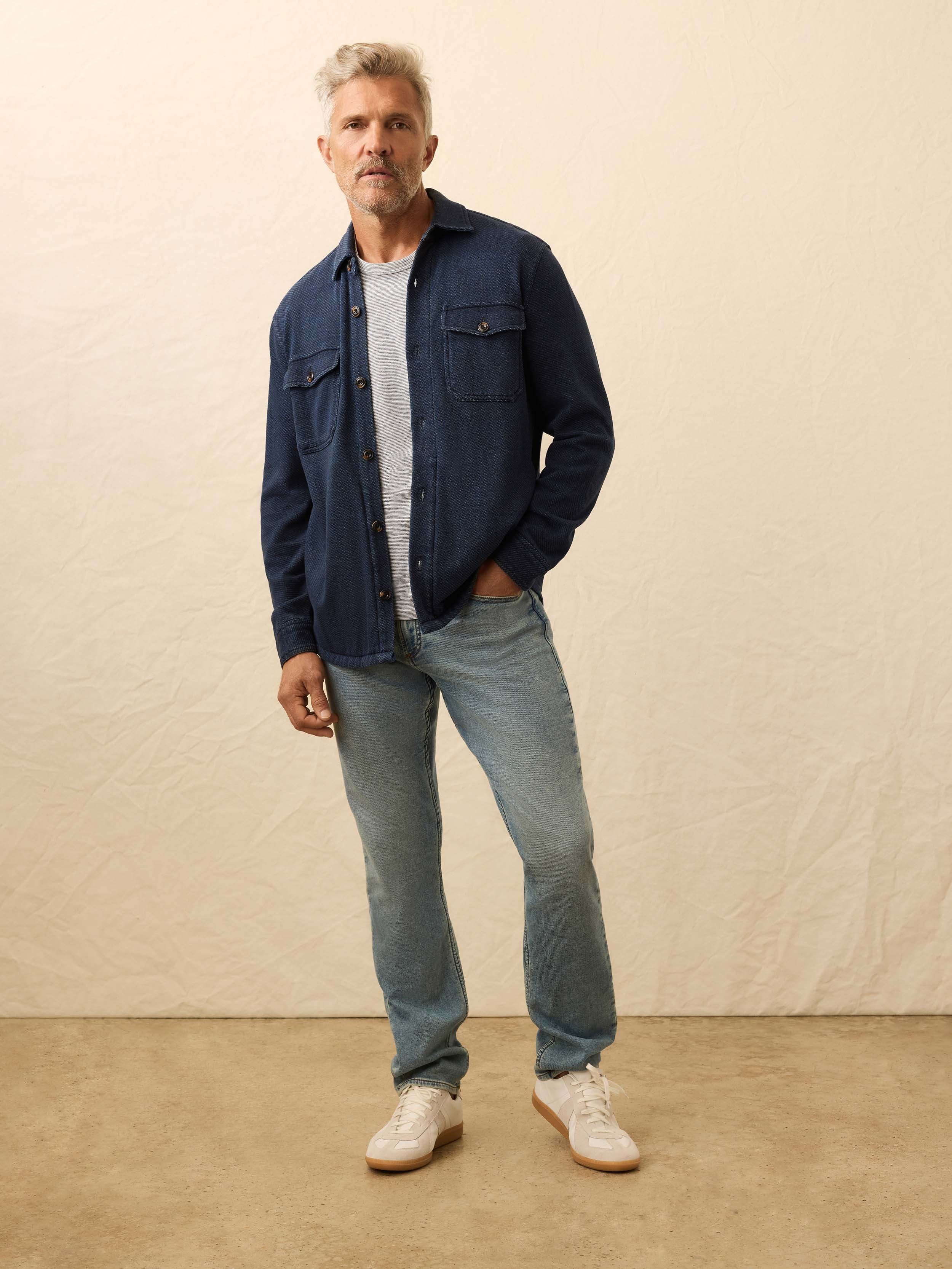 Inlet Knit CPO - Hendricks Indigo Wash | Faherty Brand