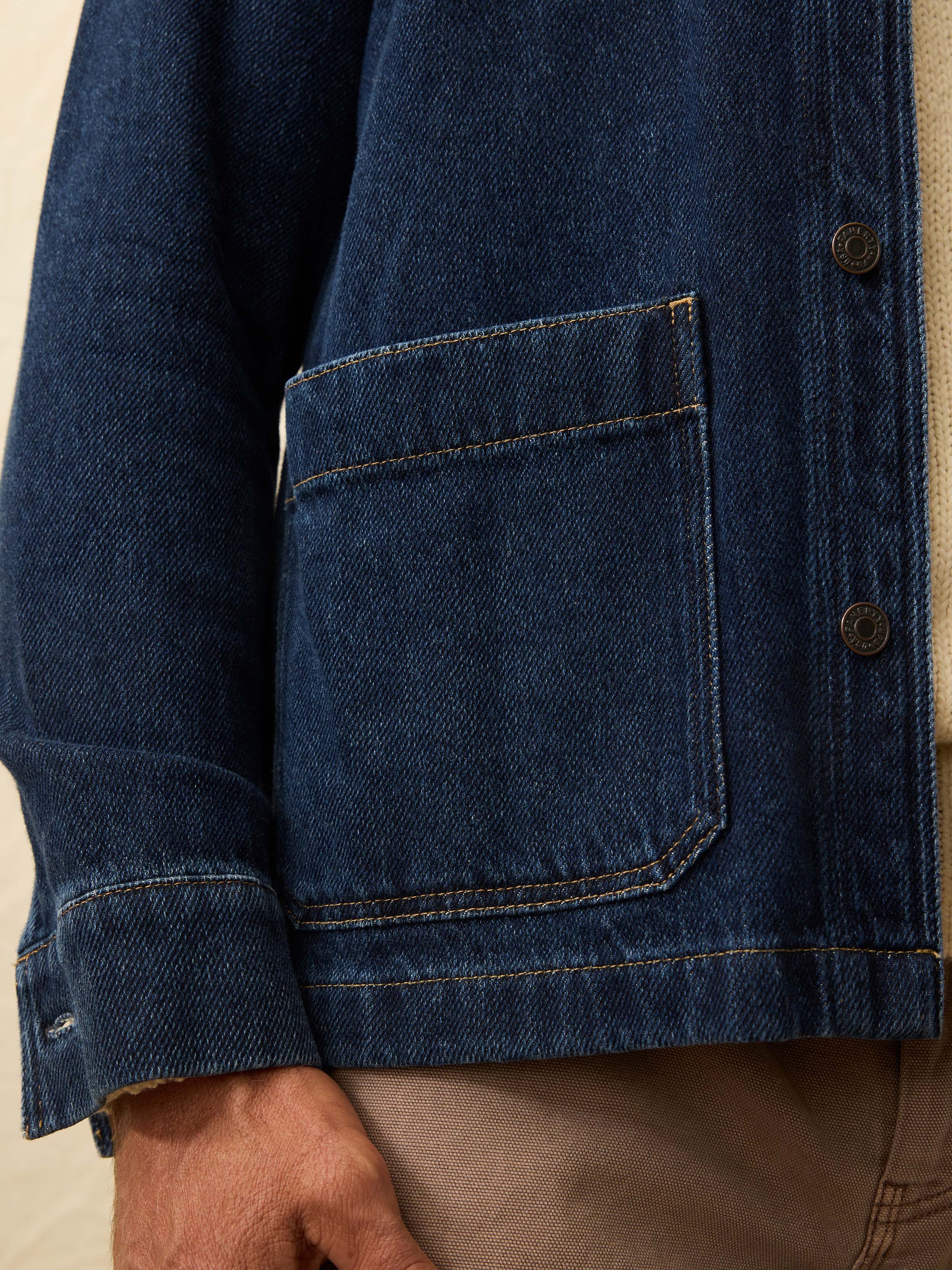 High Ridge Twill Studio Jacket - Tidewater Wash | Faherty Brand