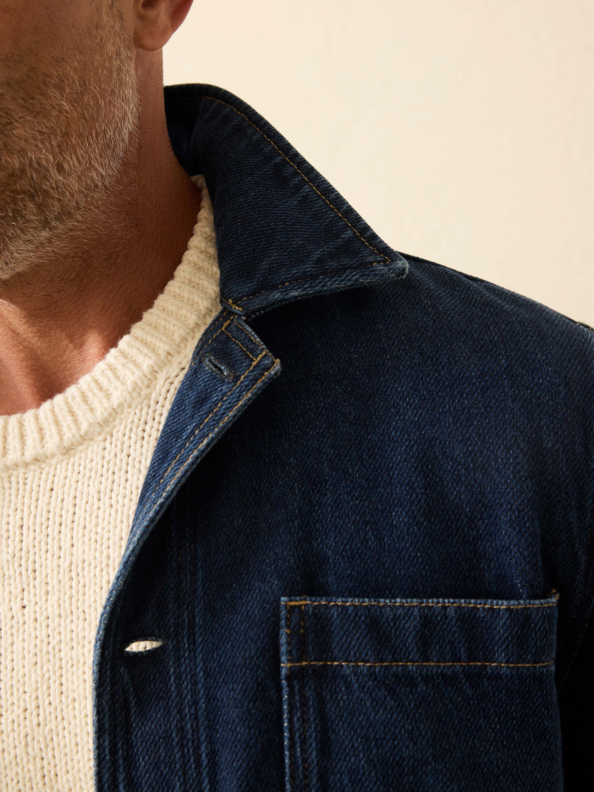 High Ridge Twill Studio Jacket - Tidewater Wash | Faherty Brand