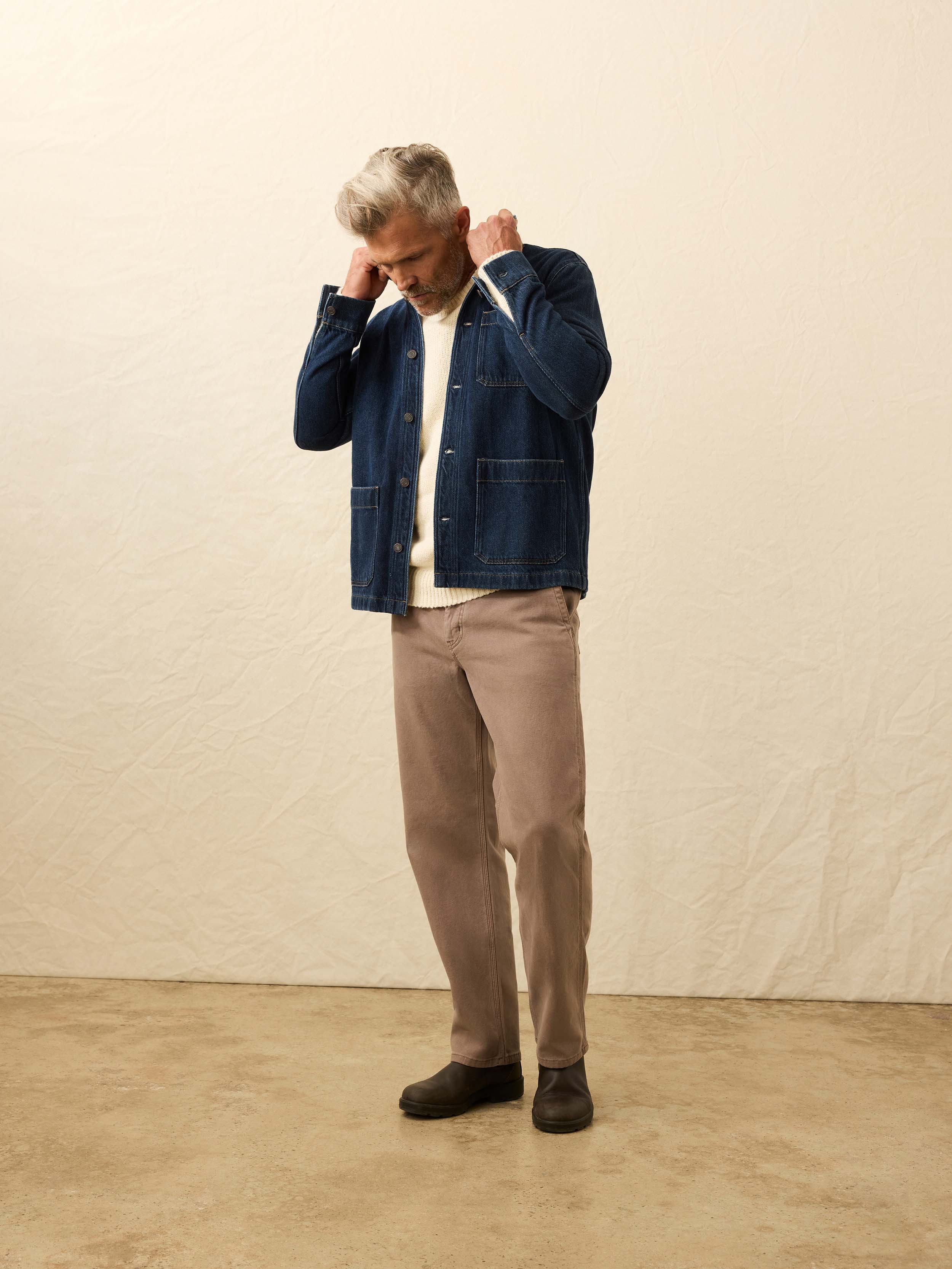 High Ridge Twill Studio Jacket - Tidewater Wash | Faherty Brand