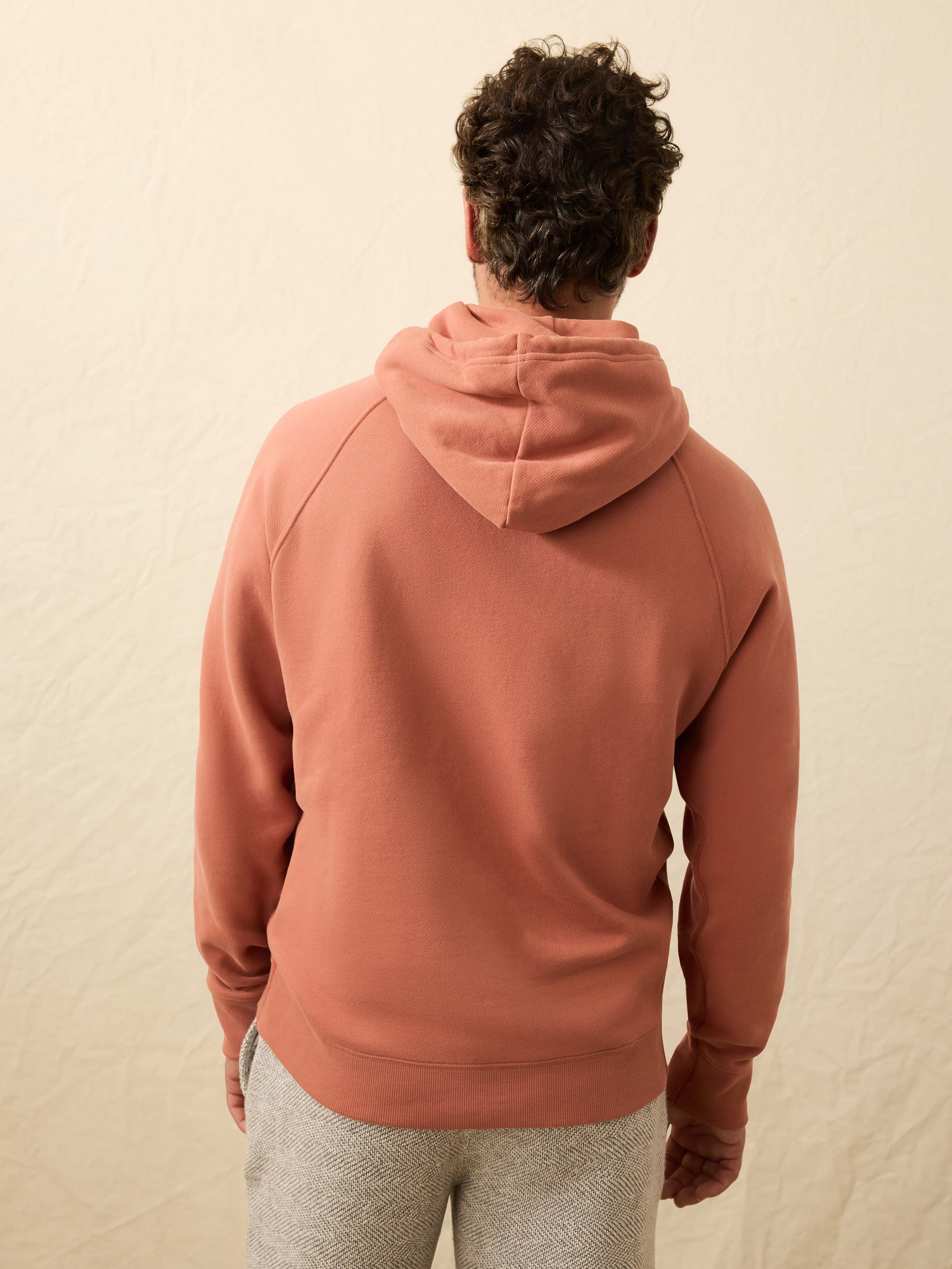 High Standard Fleece Hoodie - Dusty Sienna | Faherty Brand