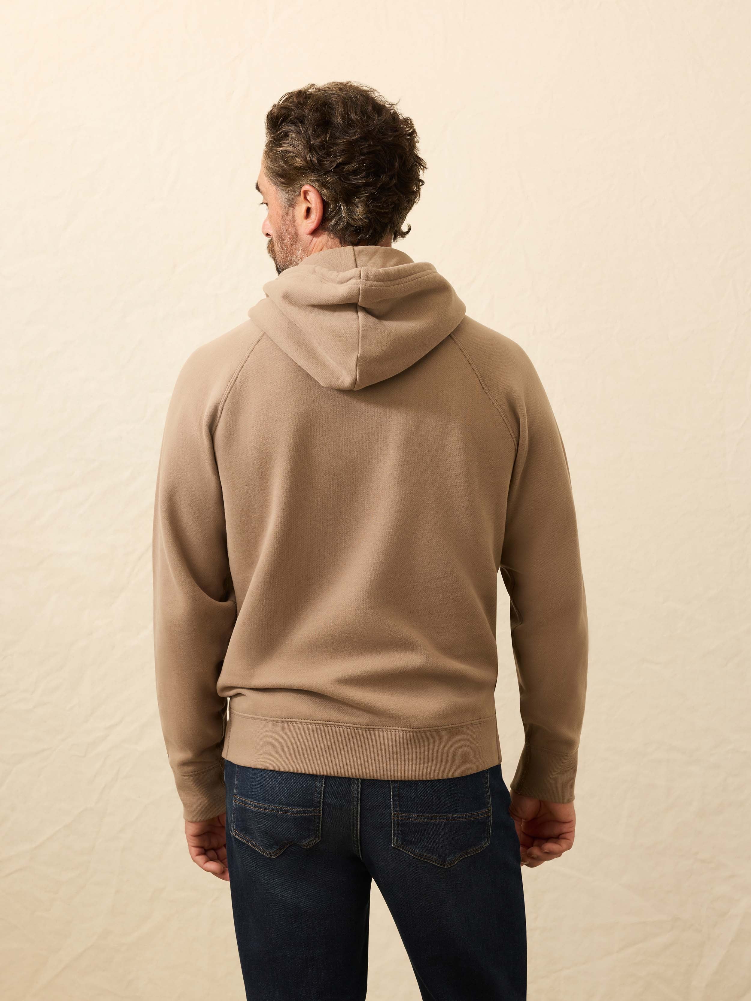 High Standard Fleece Hoodie - Walnut Branch | Faherty Brand