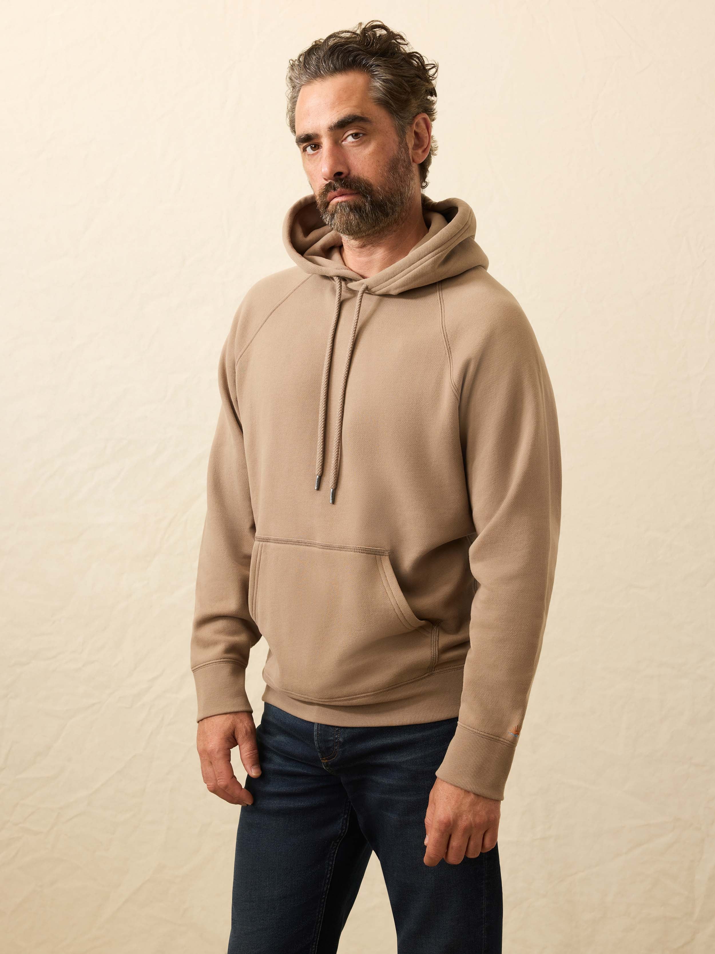 High Standard Fleece Hoodie - Walnut Branch | Faherty Brand