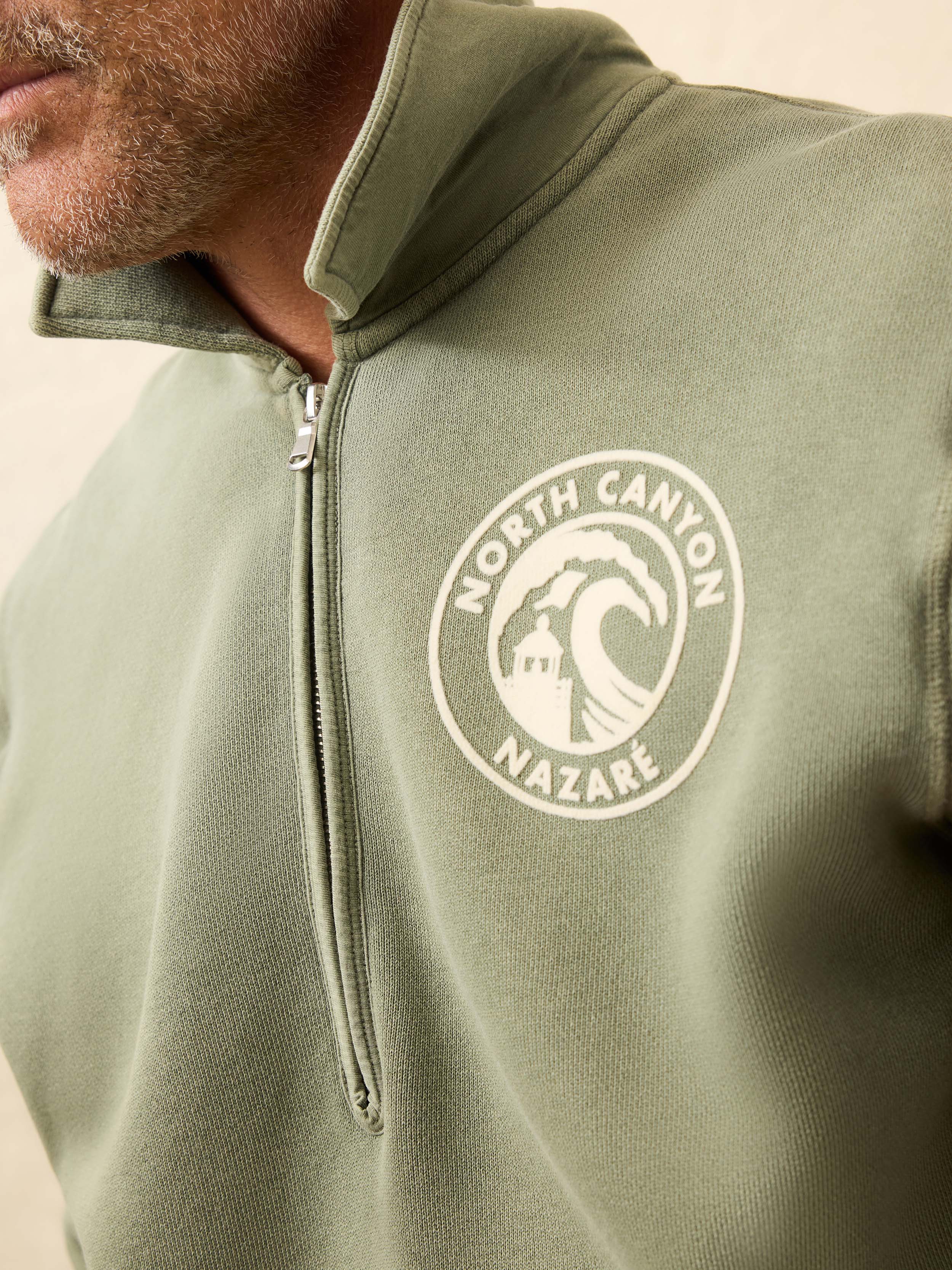 Winter Swell Quarter Zip - Mavericks Olive | Faherty Brand