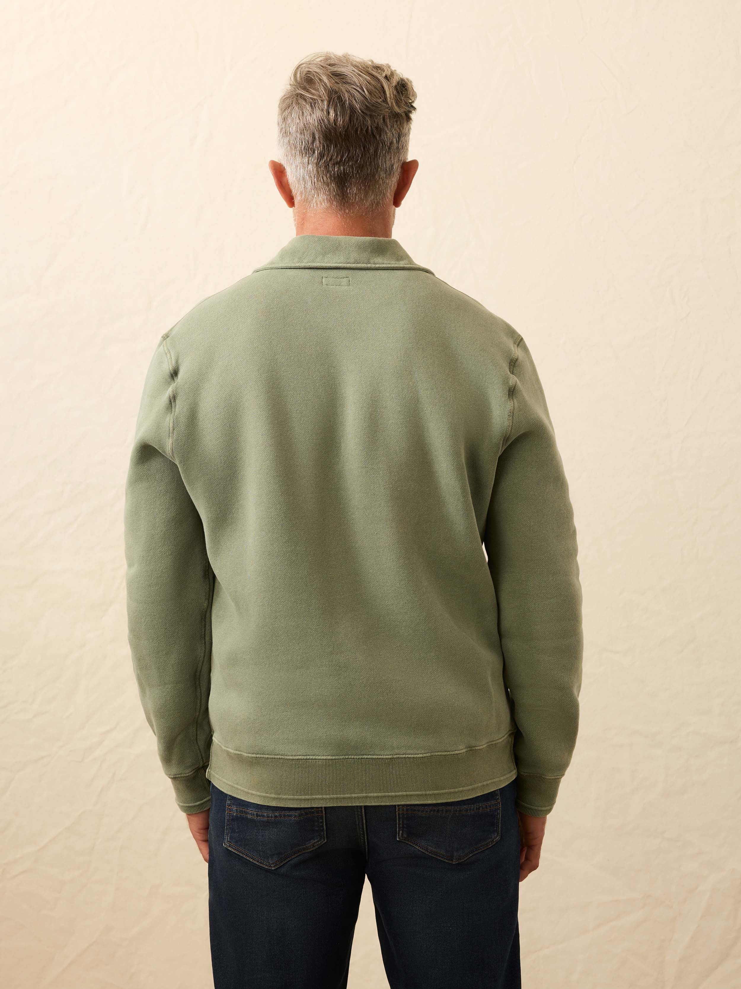 Winter Swell Quarter Zip - Mavericks Olive | Faherty Brand