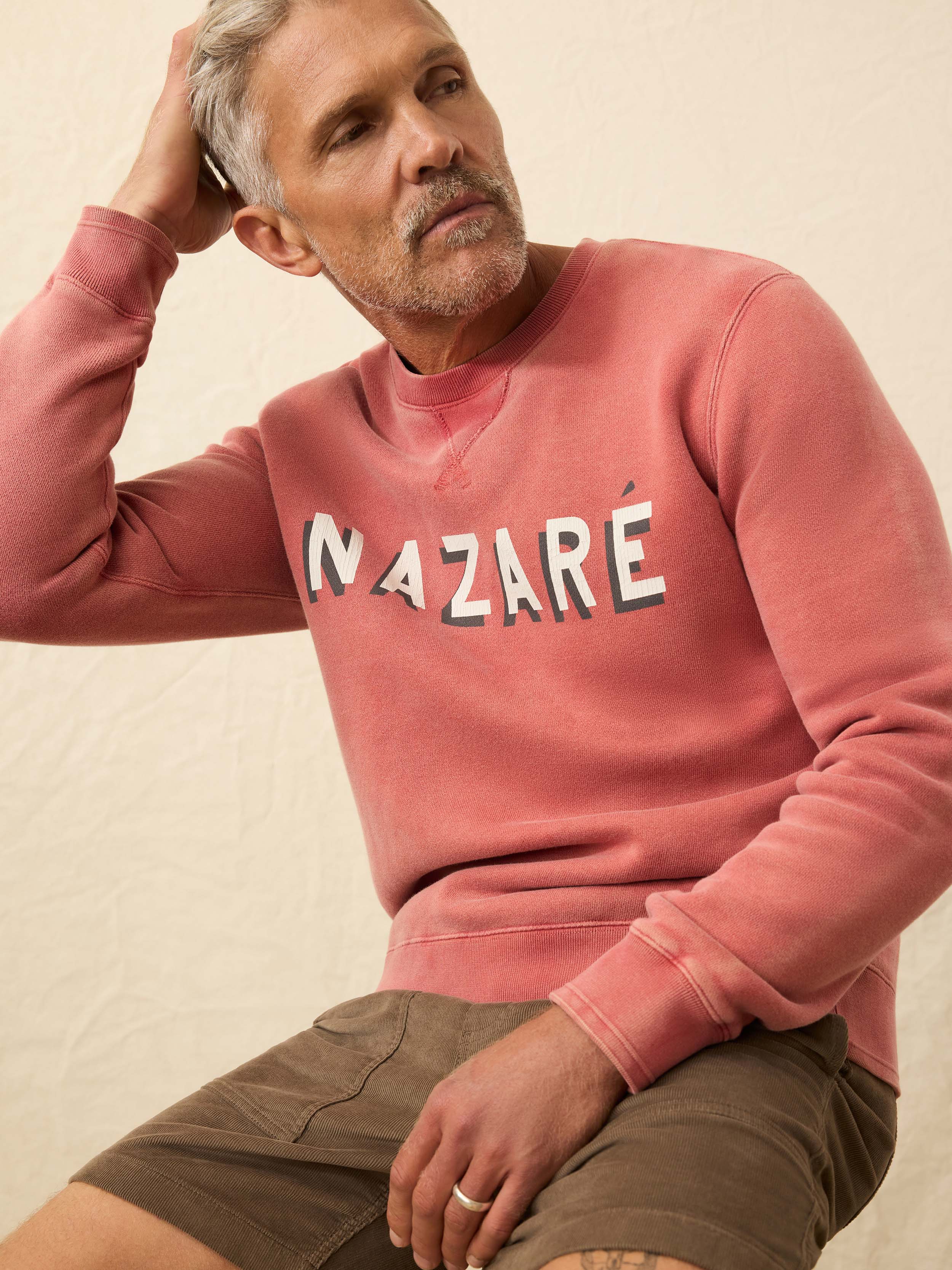Winter Swell Crewneck Sweatshirt - Lighthouse Red | Faherty Brand