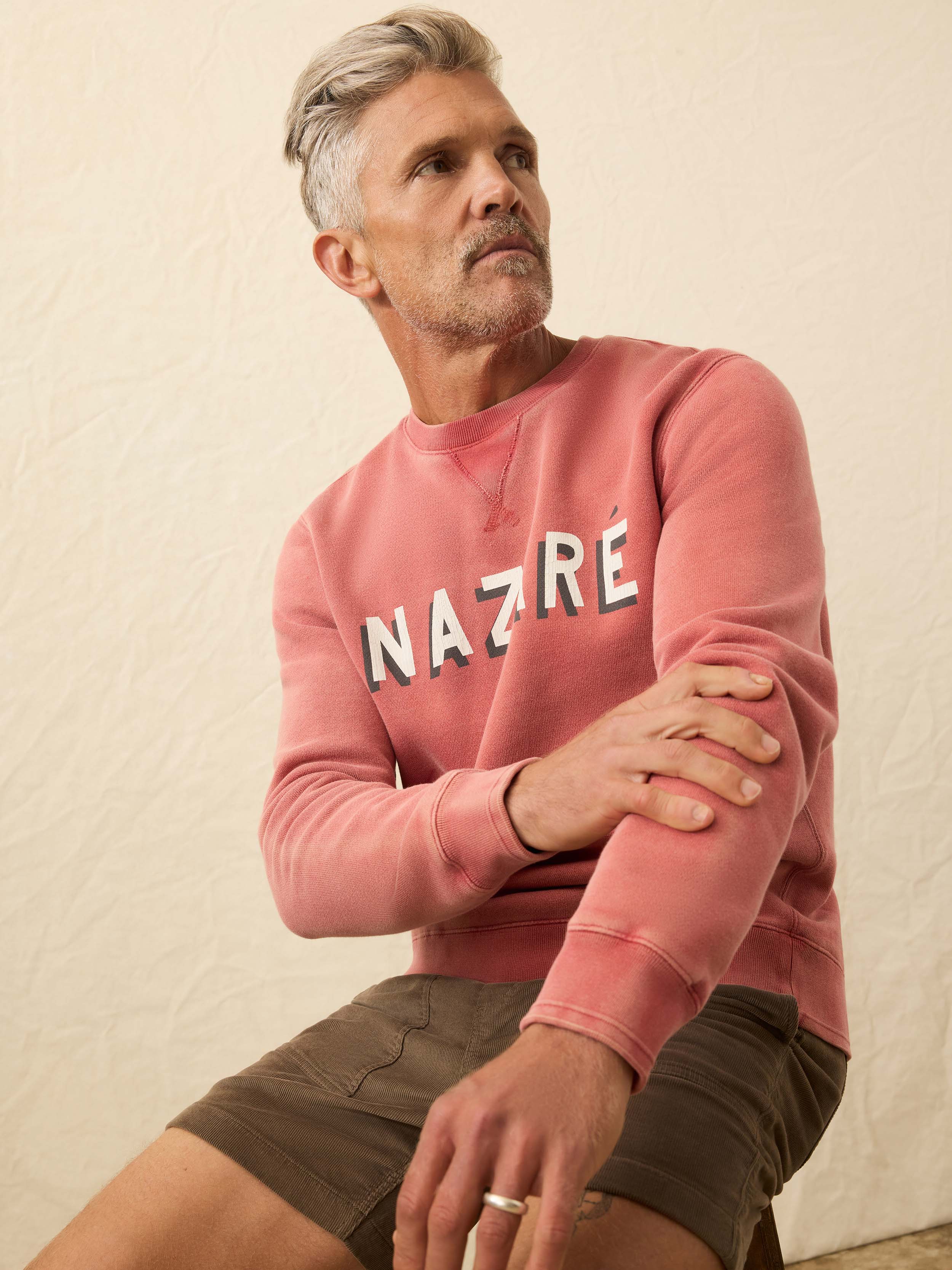 Winter Swell Crewneck Sweatshirt - Lighthouse Red | Faherty Brand