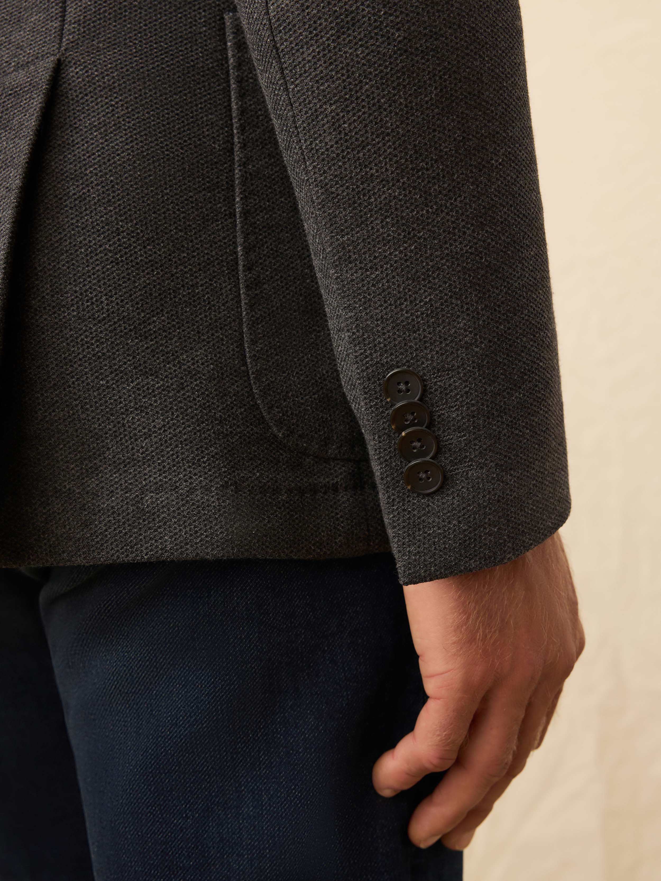Knit Blazer - Charcoal Cliff | Faherty Brand