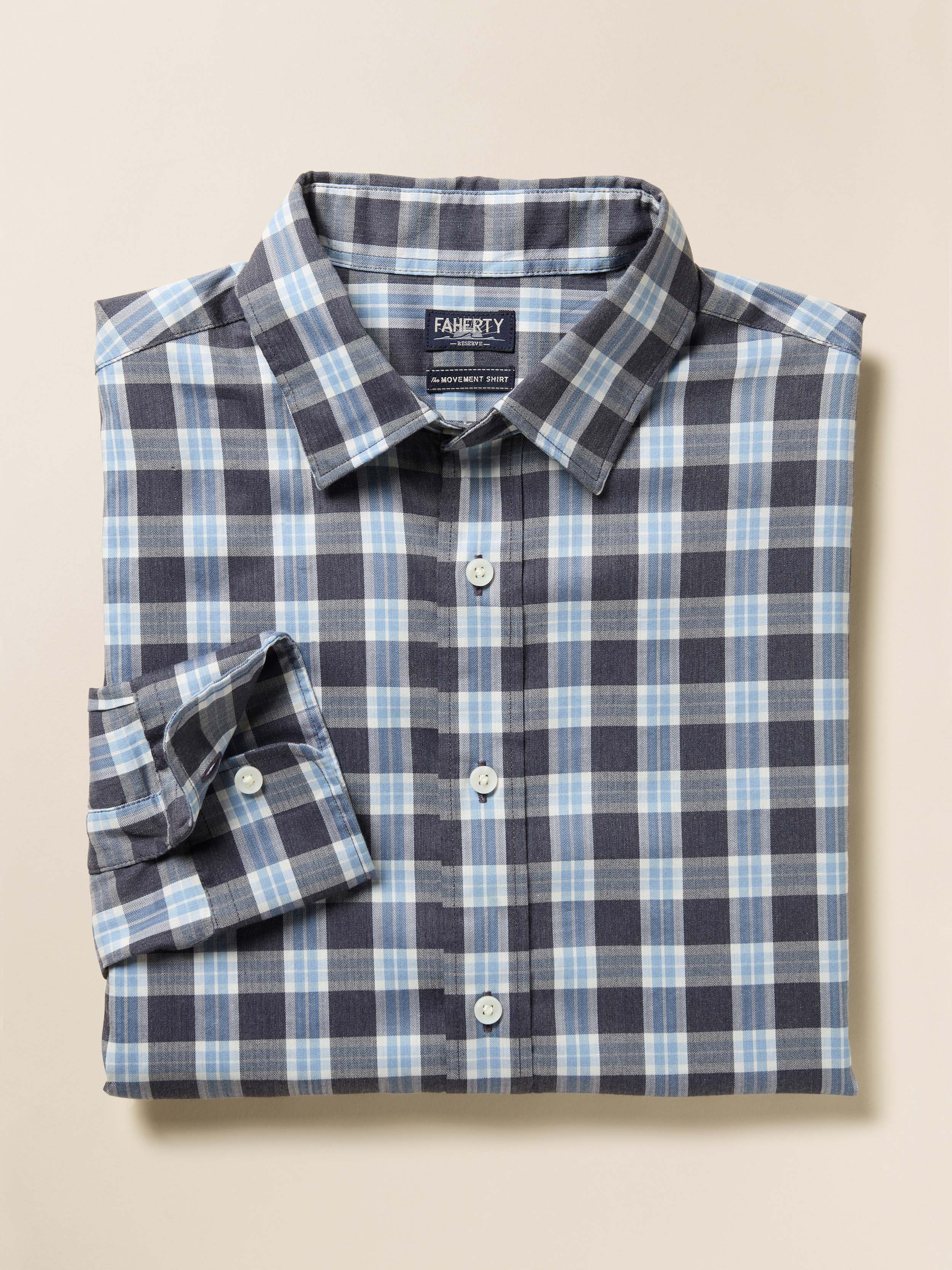 The Movement™ Shirt - Dark Creek Plaid | Faherty Brand
