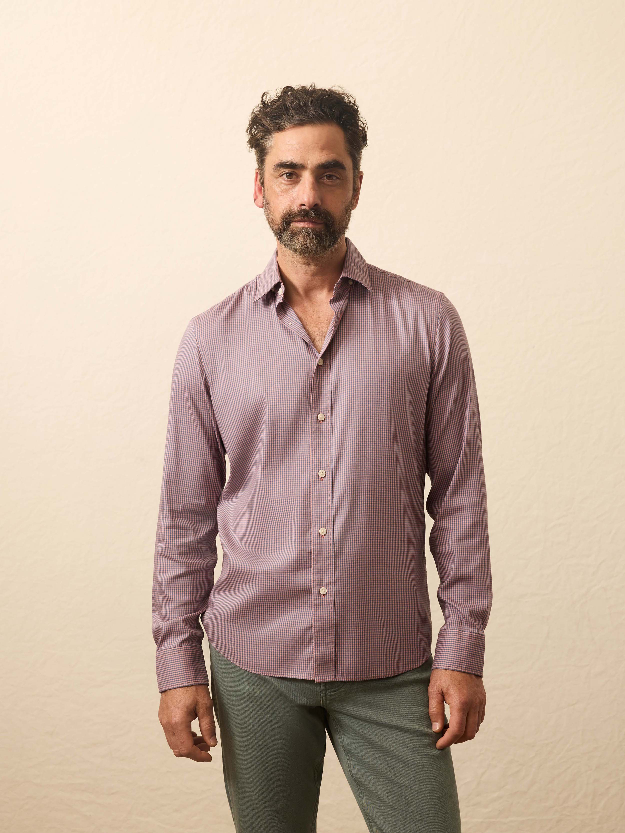 The Movement™ Shirt - Madder Shores Gingham | Faherty Brand