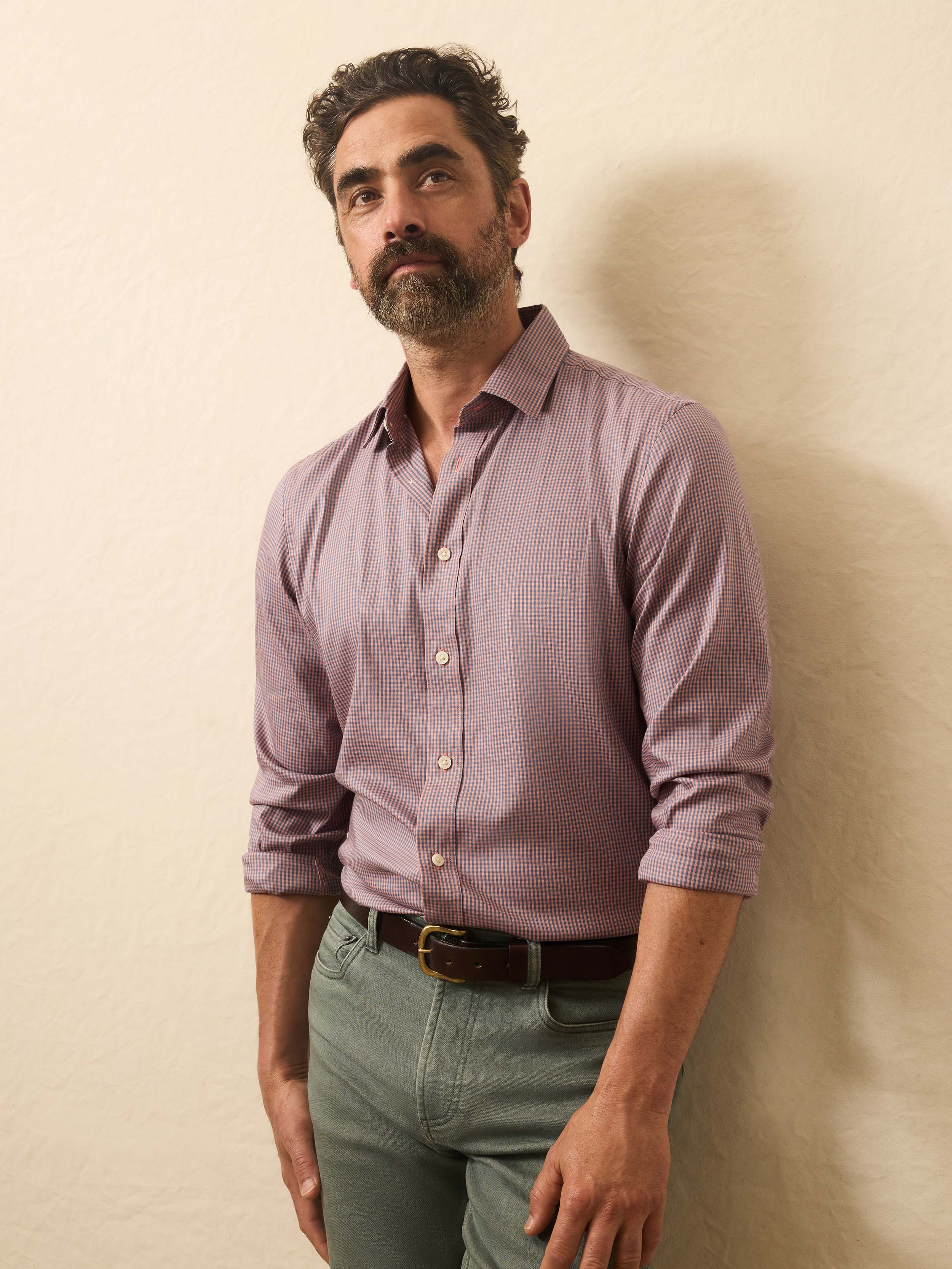 The Movement™ Shirt - Madder Shores Gingham | Faherty Brand