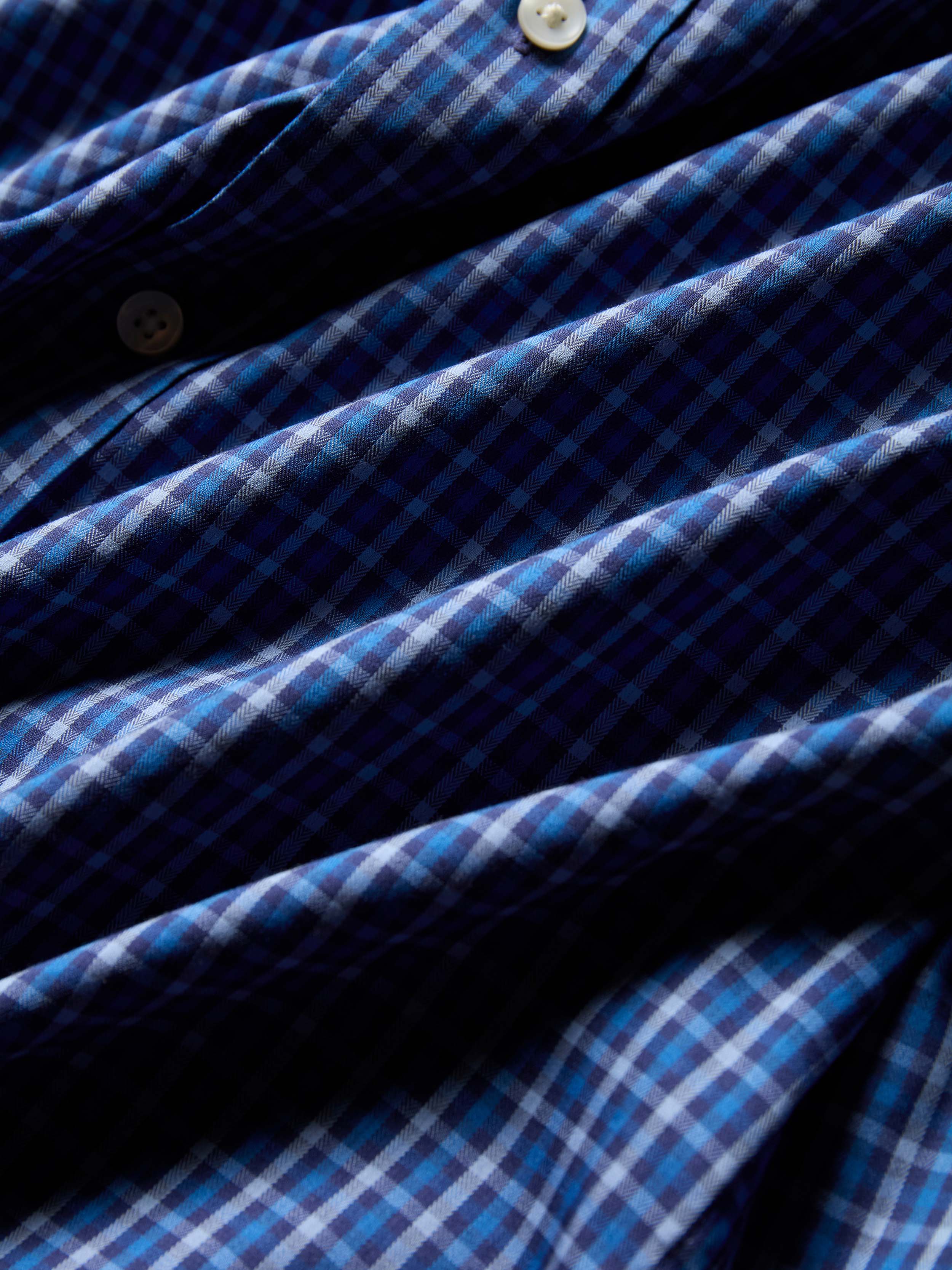 The Movement™ Shirt - Navy Feather Gingham | Faherty Brand