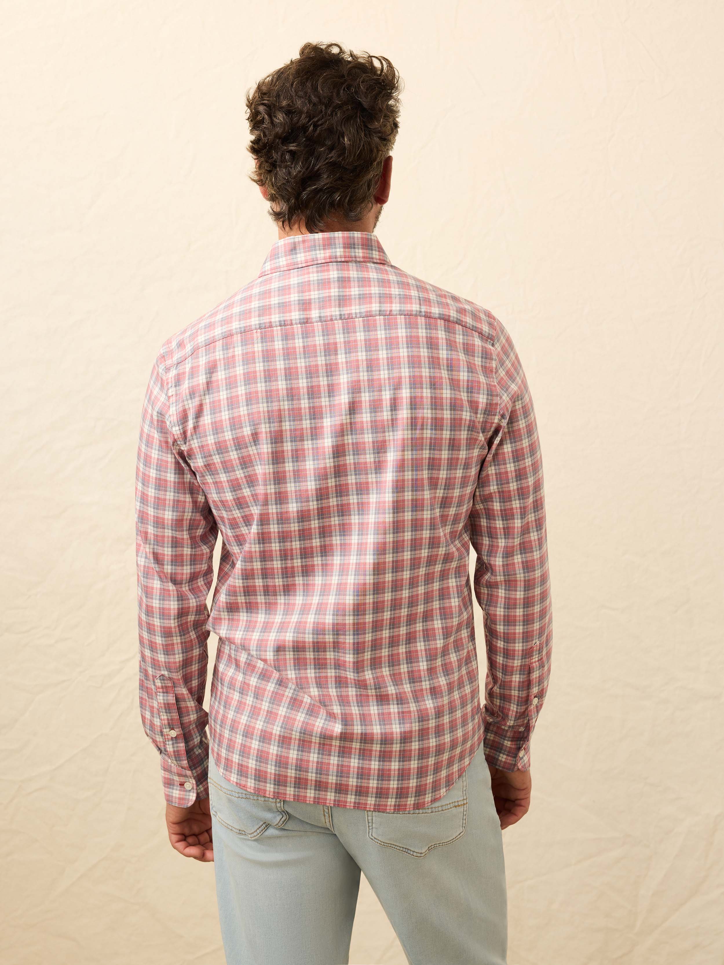 The Movement™ Shirt - Red Charcoal Plaid | Faherty Brand