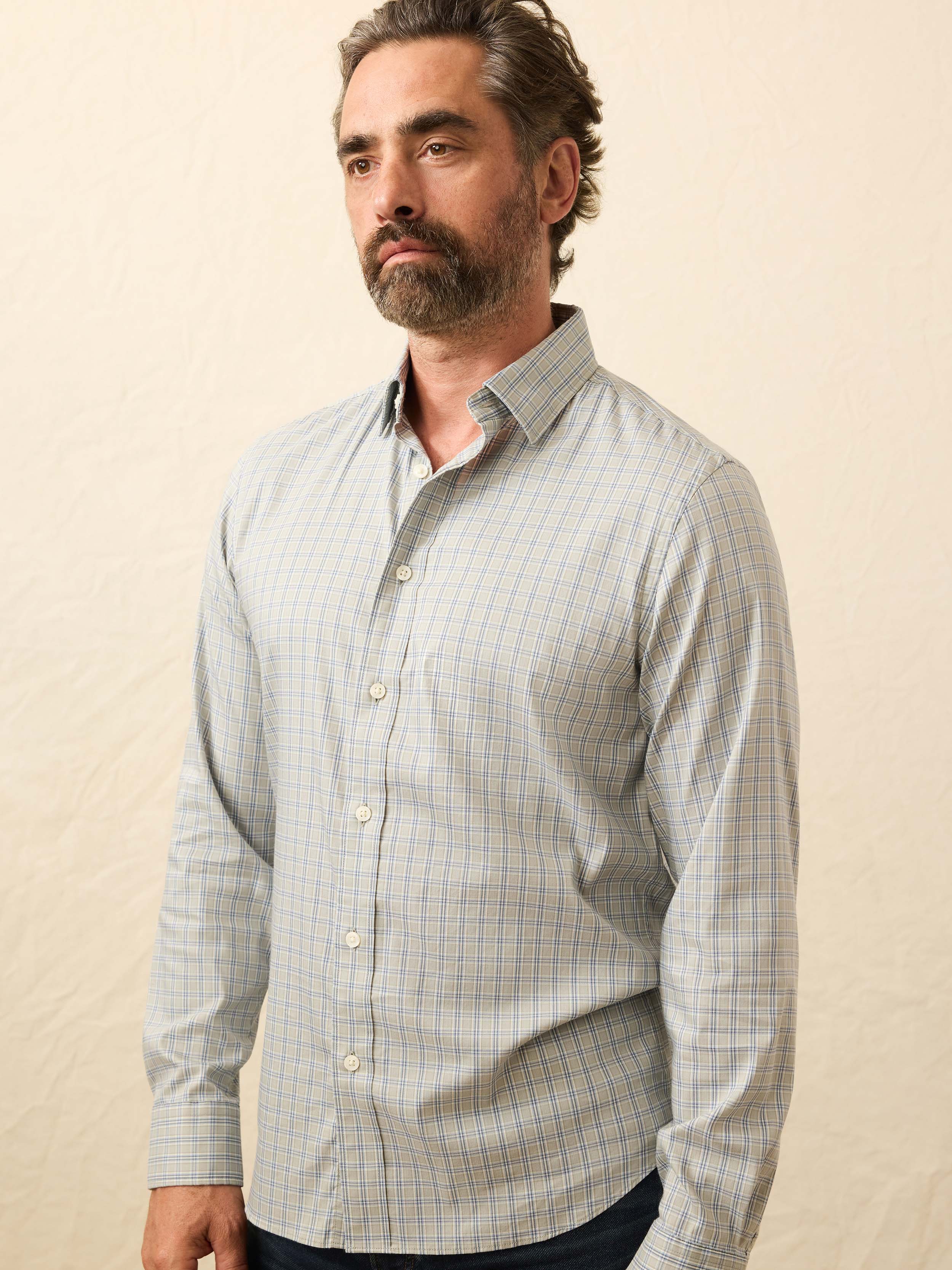 The Movement™ Shirt - Sage River Plaid | Faherty Brand