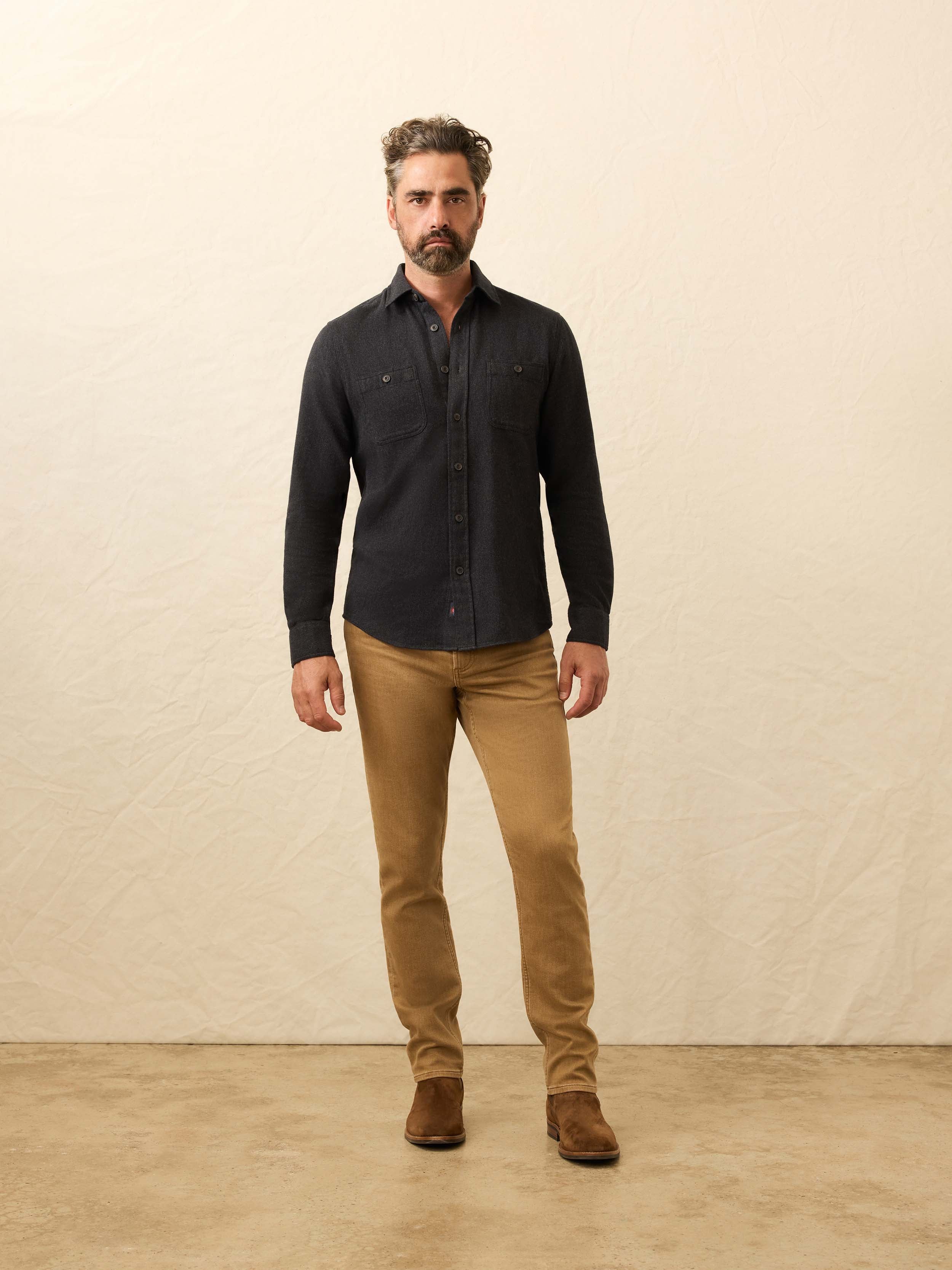 Heirloom Portuguese Flannel Shirt - Salema Storm | Faherty Brand