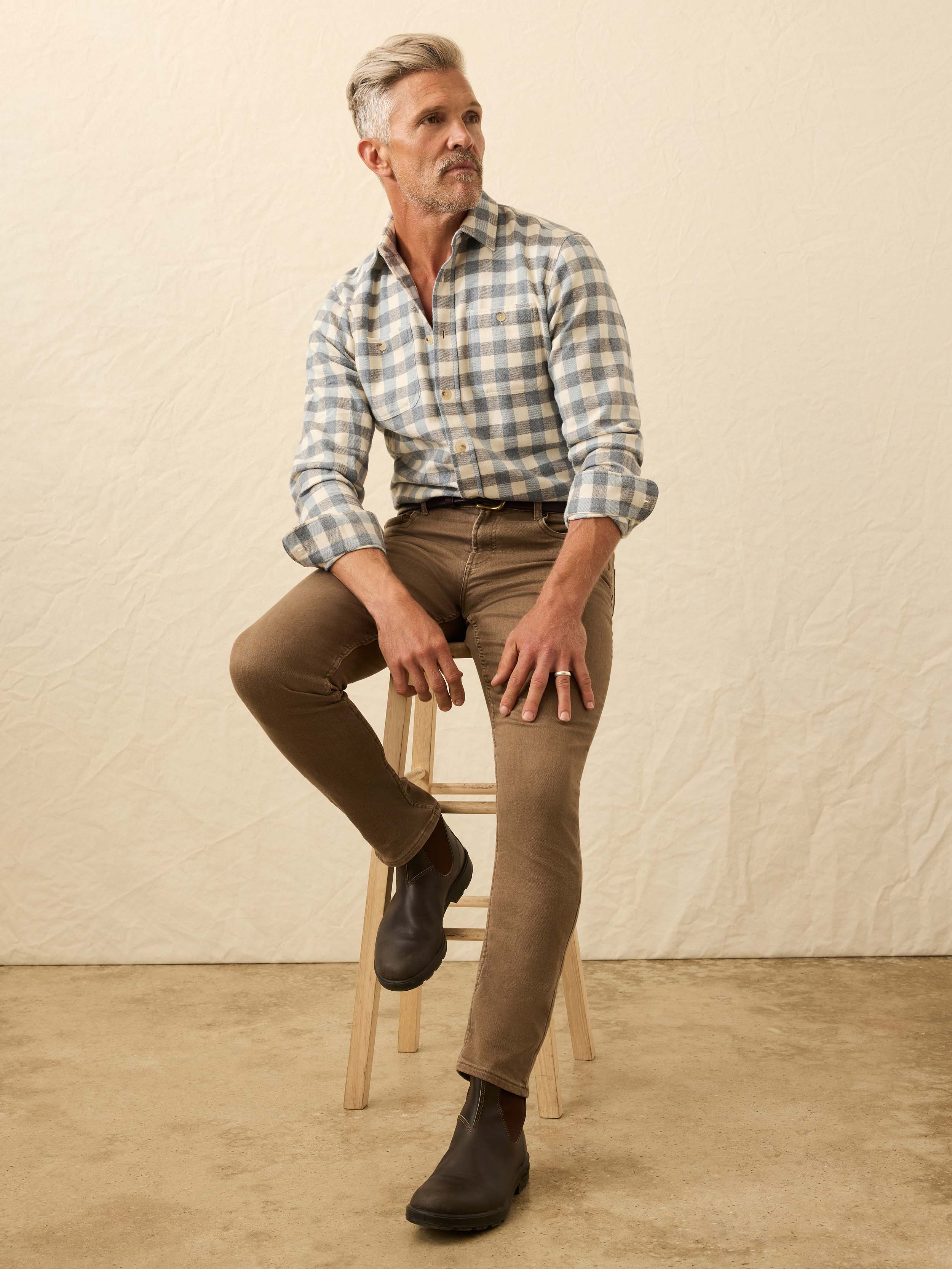 Heirloom Portuguese Flannel Shirt - Samarra Beach Buffalo | Faherty Brand