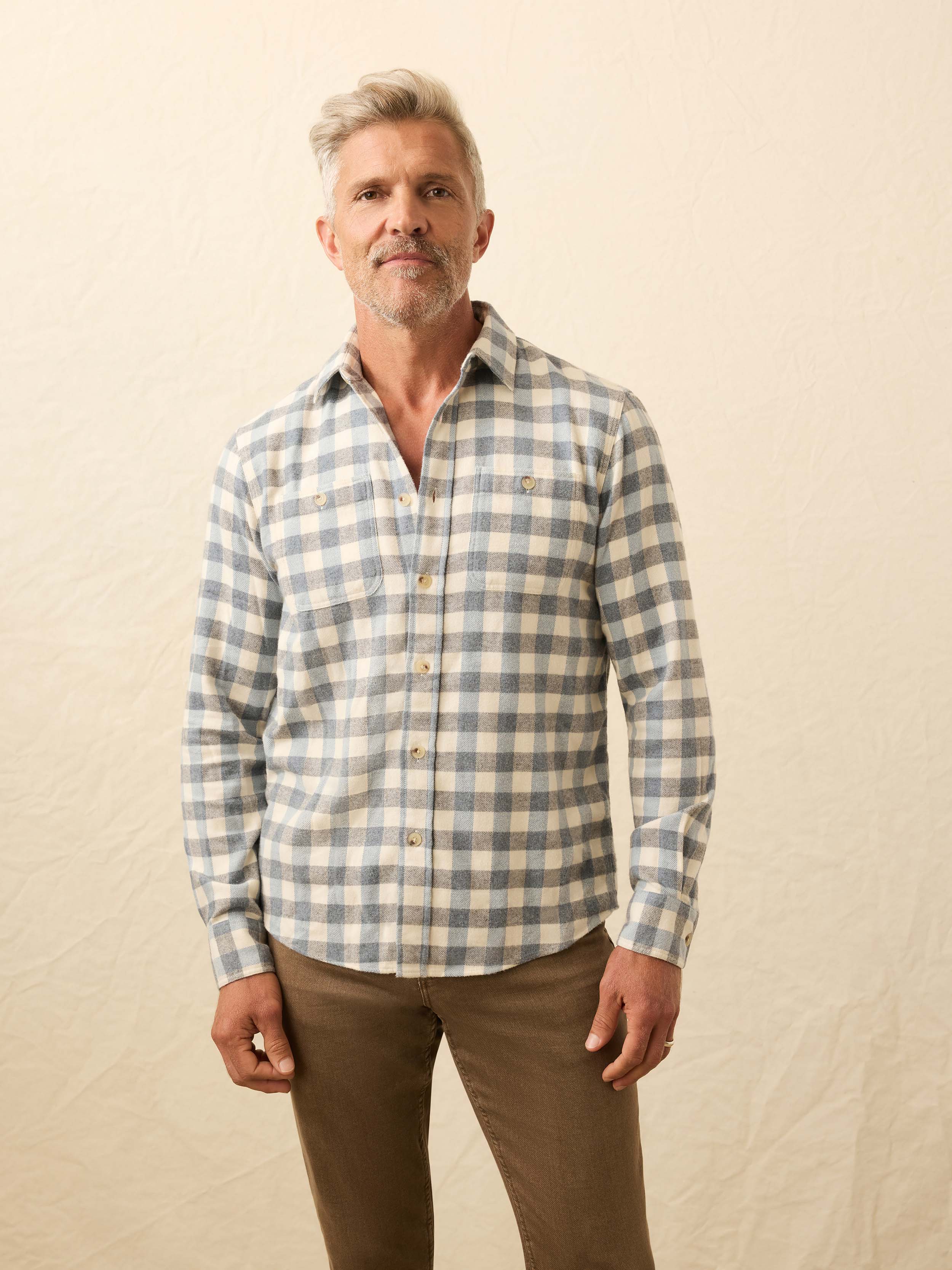 Heirloom Portuguese Flannel Shirt - Samarra Beach Buffalo | Faherty Brand