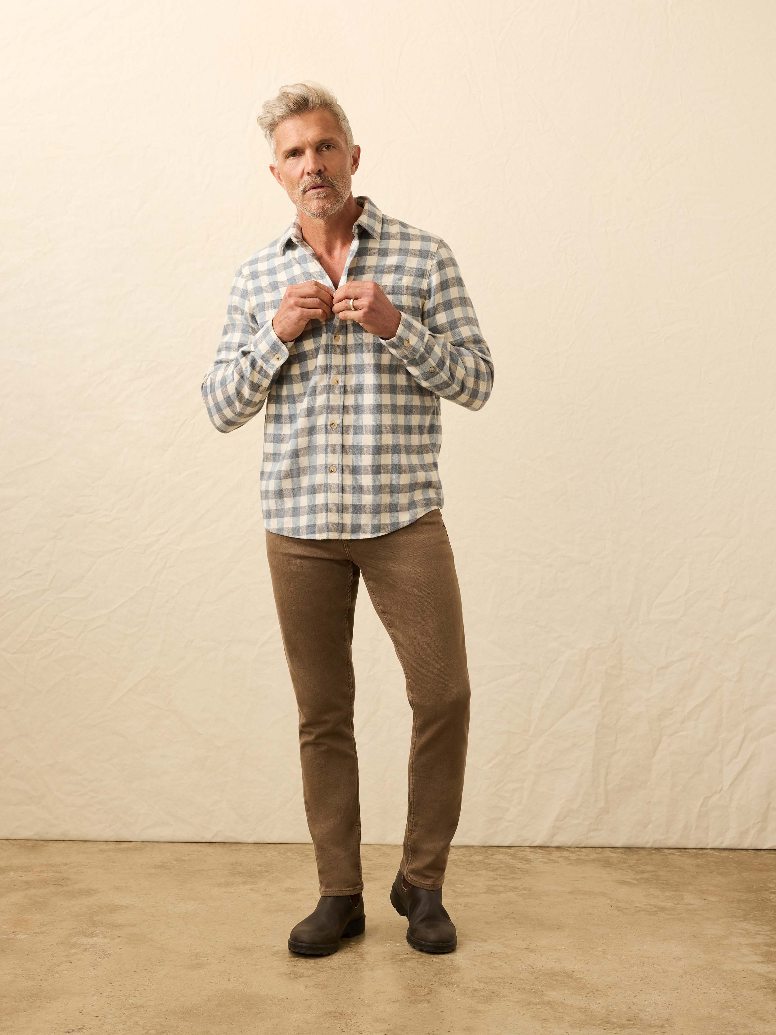 Heirloom Portuguese Flannel Shirt - Samarra Beach Buffalo | Faherty Brand