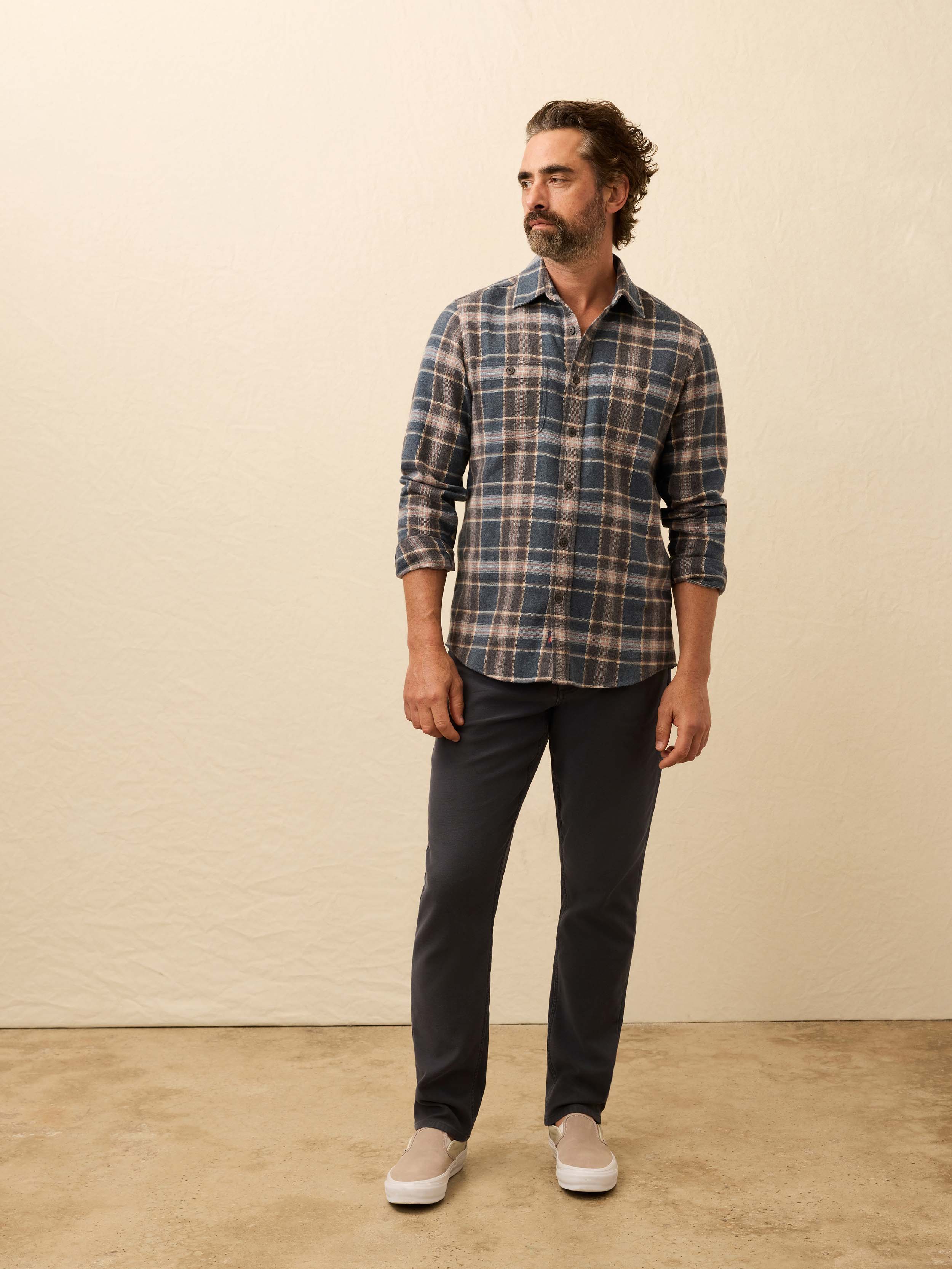Heirloom Portuguese Flannel Shirt - Santa Cruz Plaid | Faherty Brand