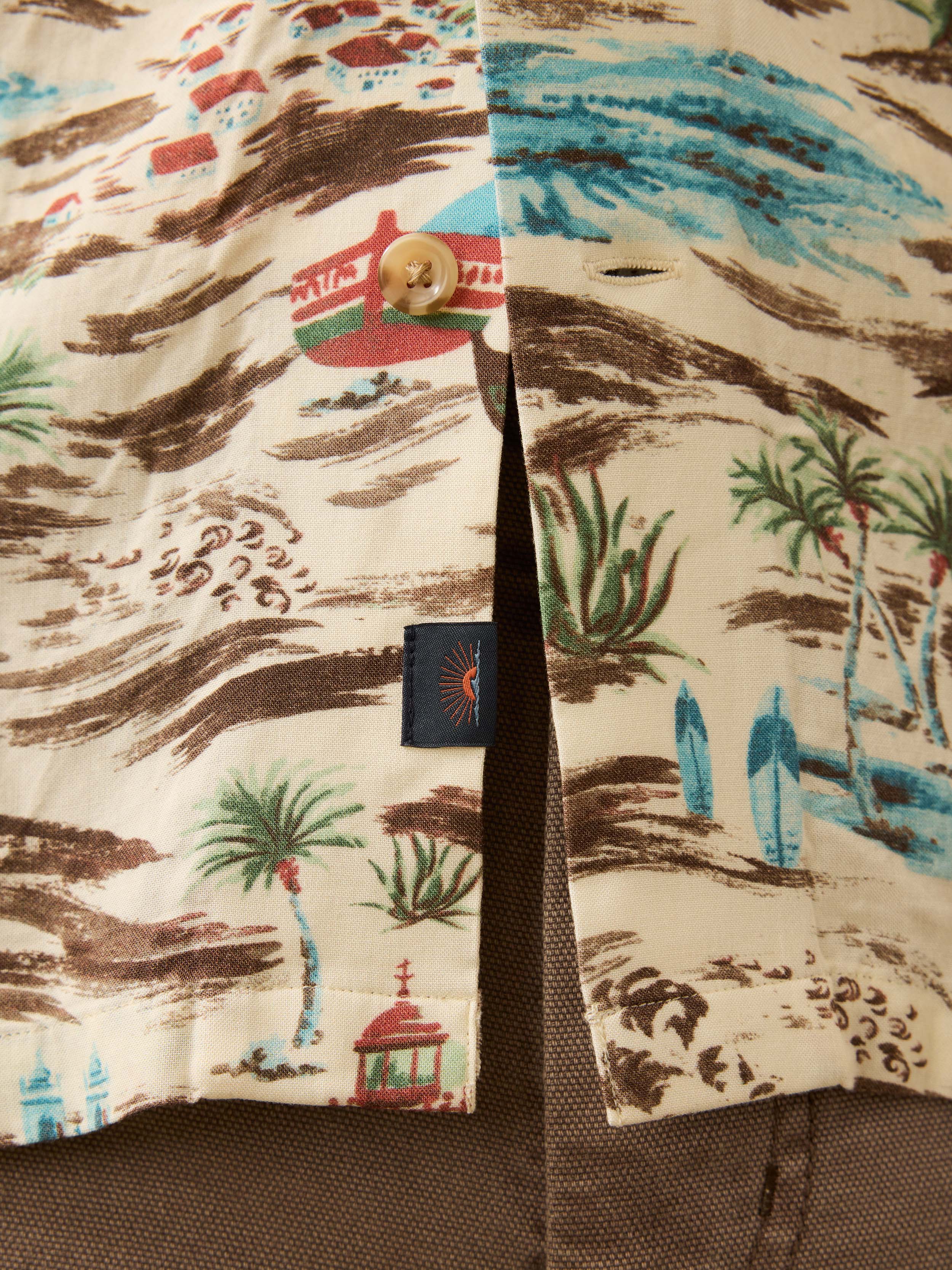 Short-Sleeve Bali Camp Shirt - Nazare Shore | Faherty Brand