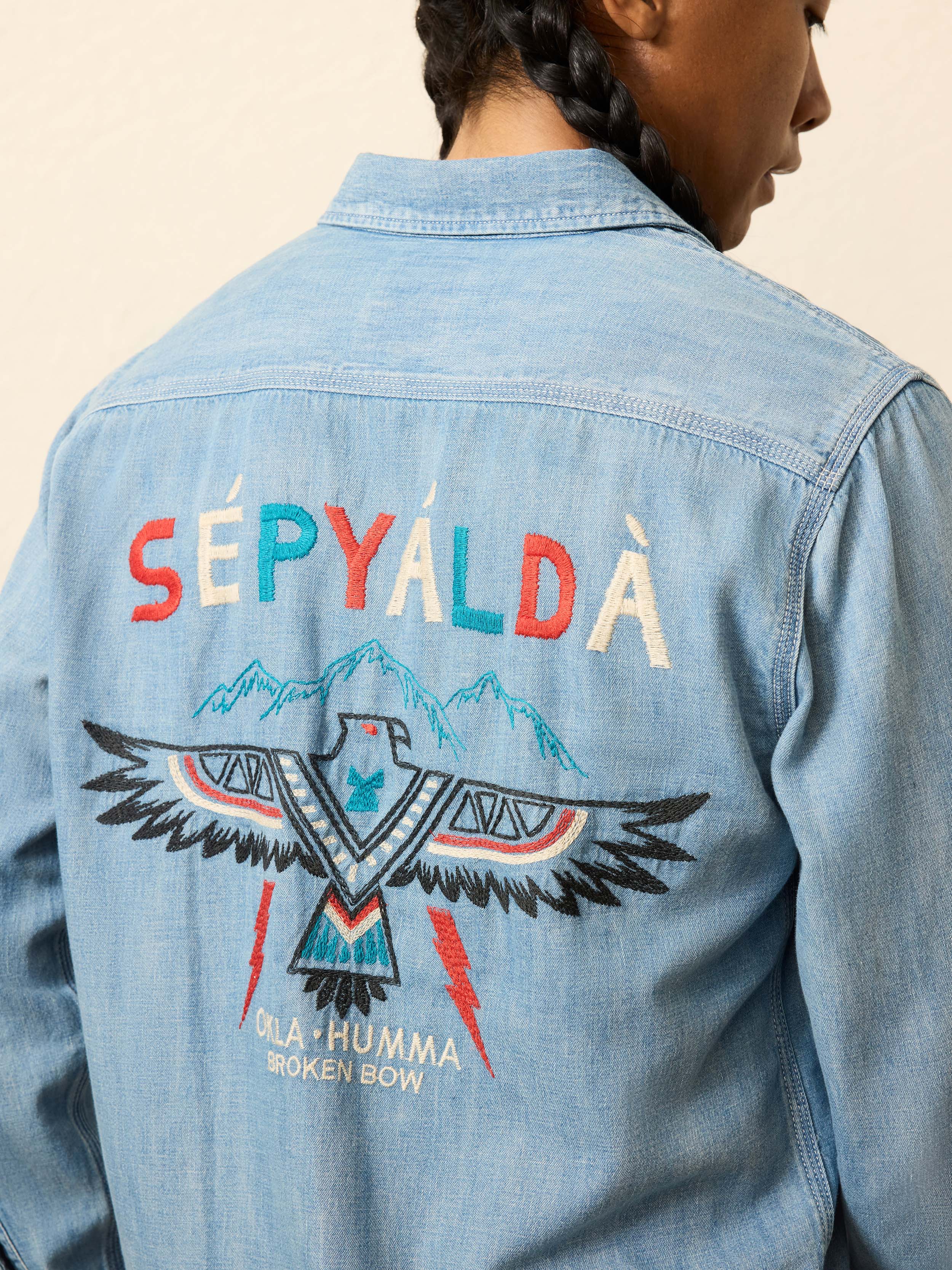 Steven Paul Judd Thunderbird Denim Workshirt - Rainy Mountain Wash | Faherty Brand