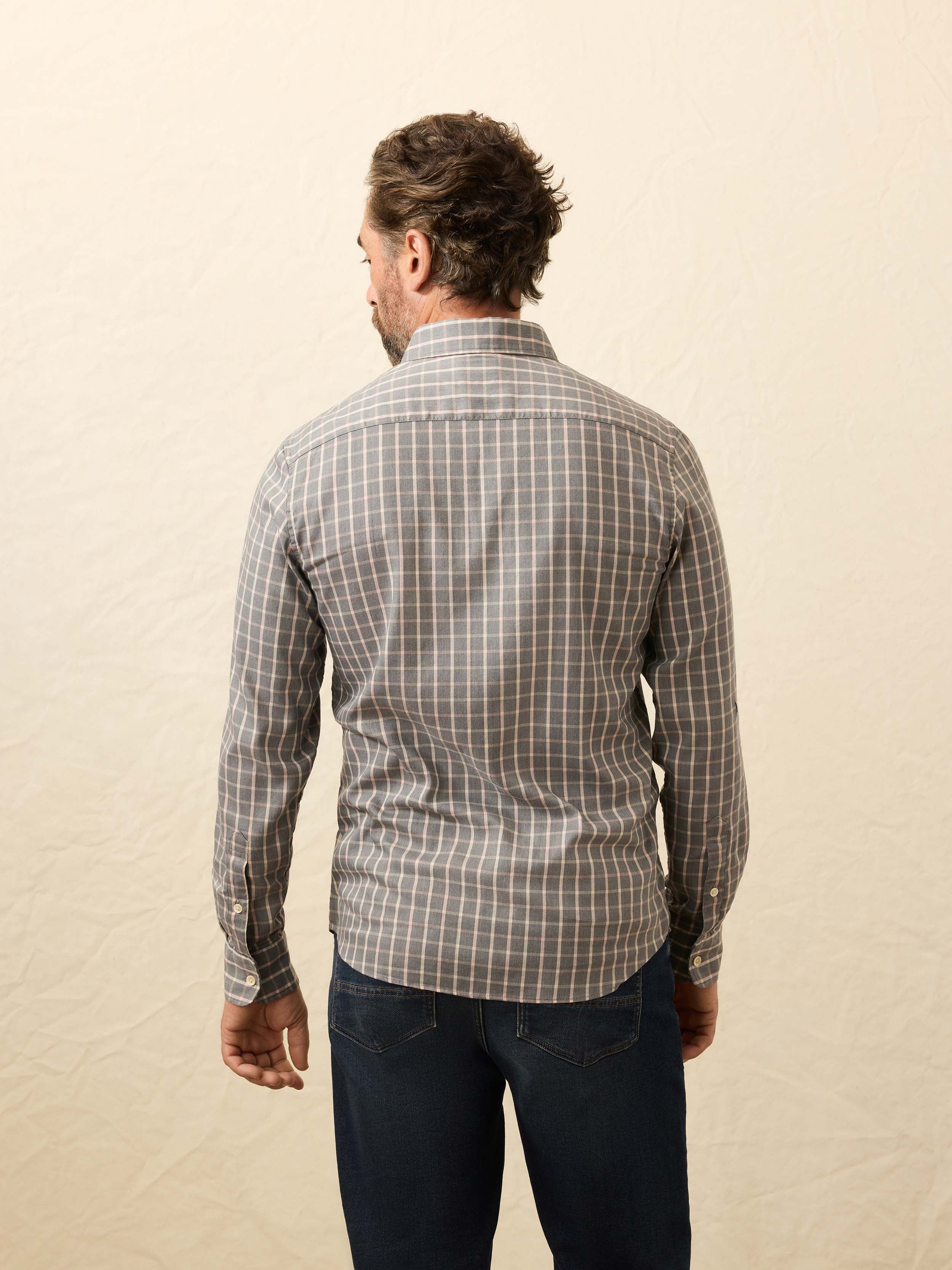Movement™ Monterey Shirt - Cherry Wood Plaid | Faherty Brand