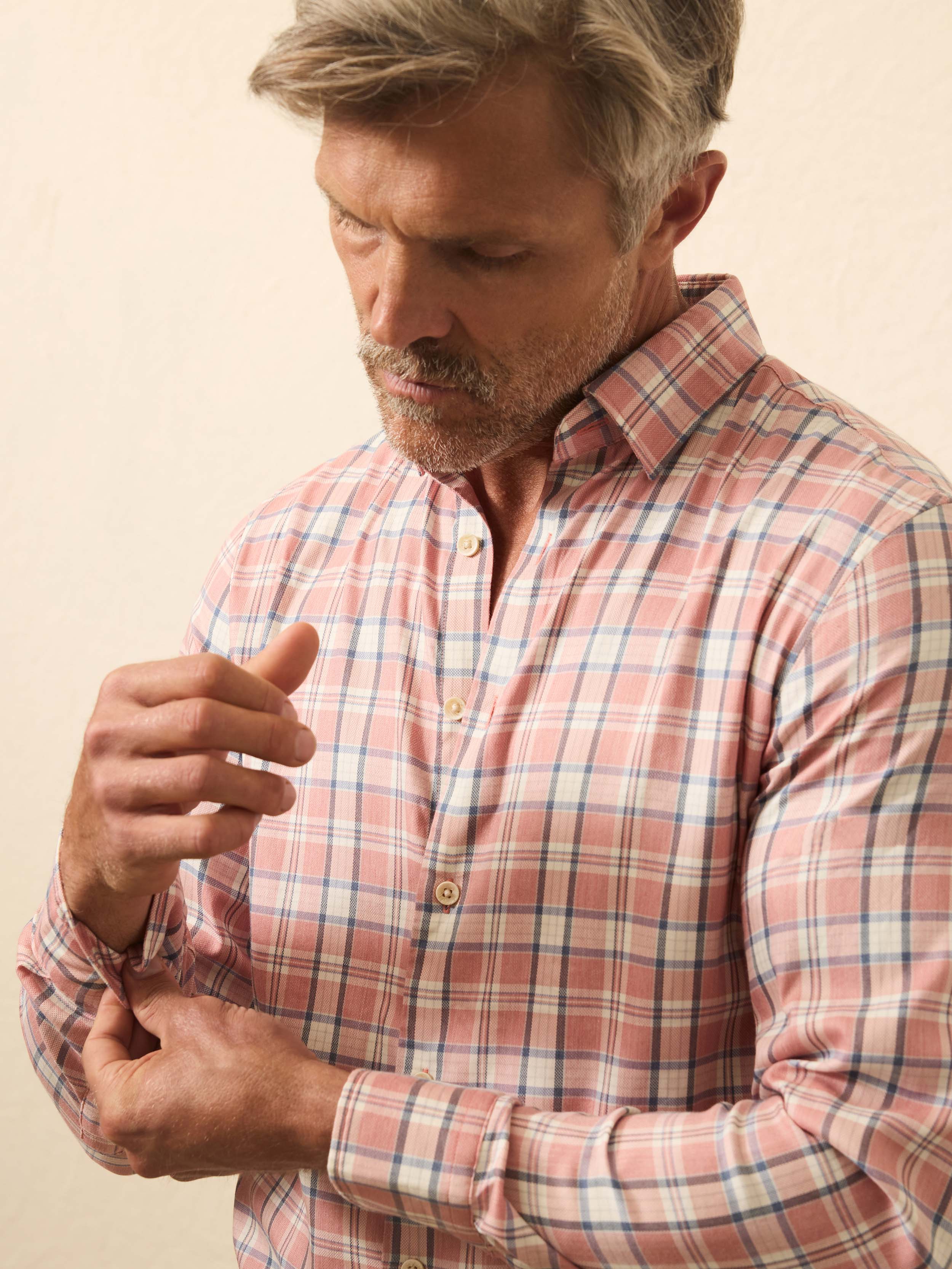 Movement™ Monterey Shirt - Sienna Sky Plaid | Faherty Brand