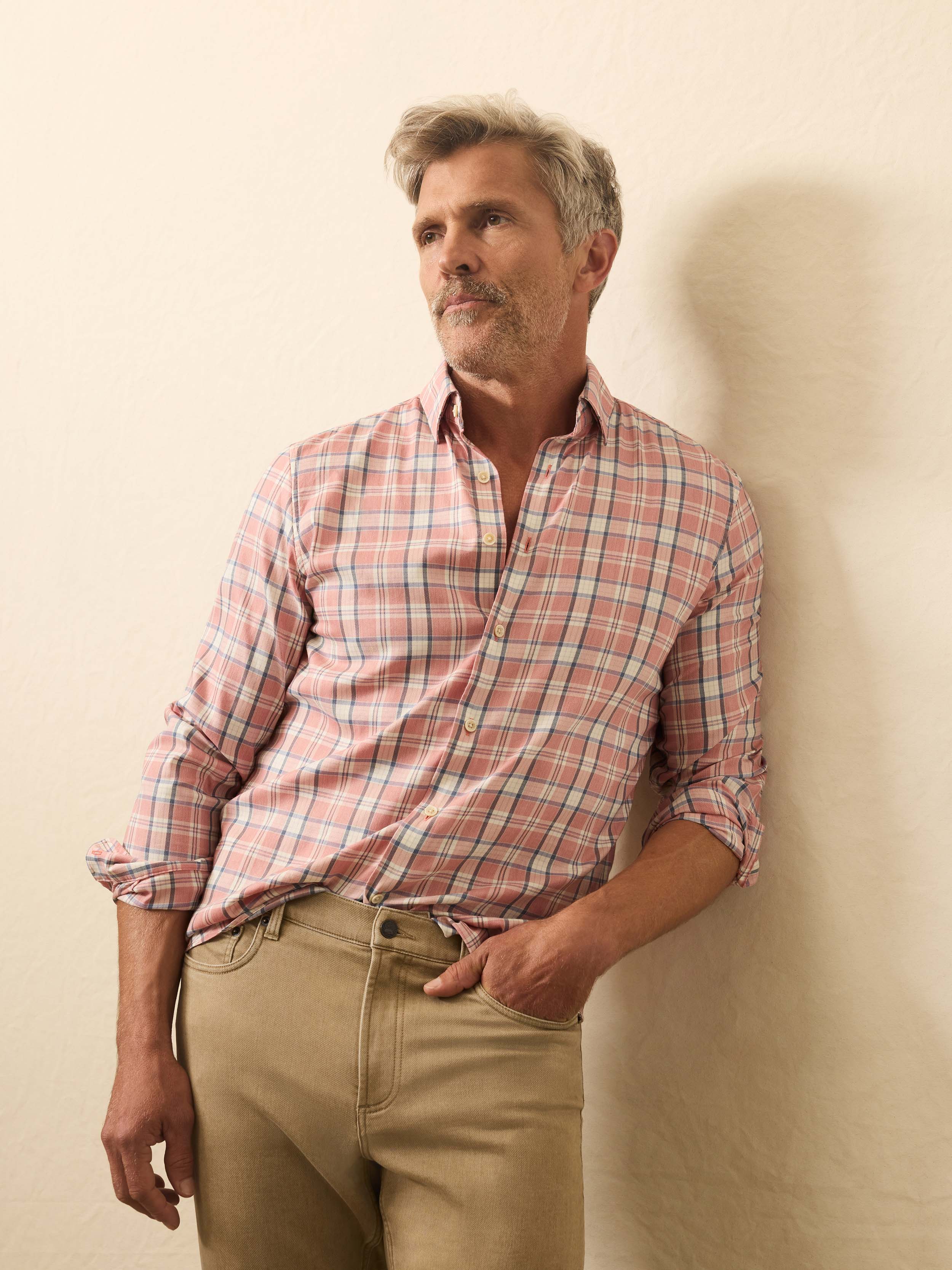 Movement™ Monterey Shirt - Sienna Sky Plaid | Faherty Brand
