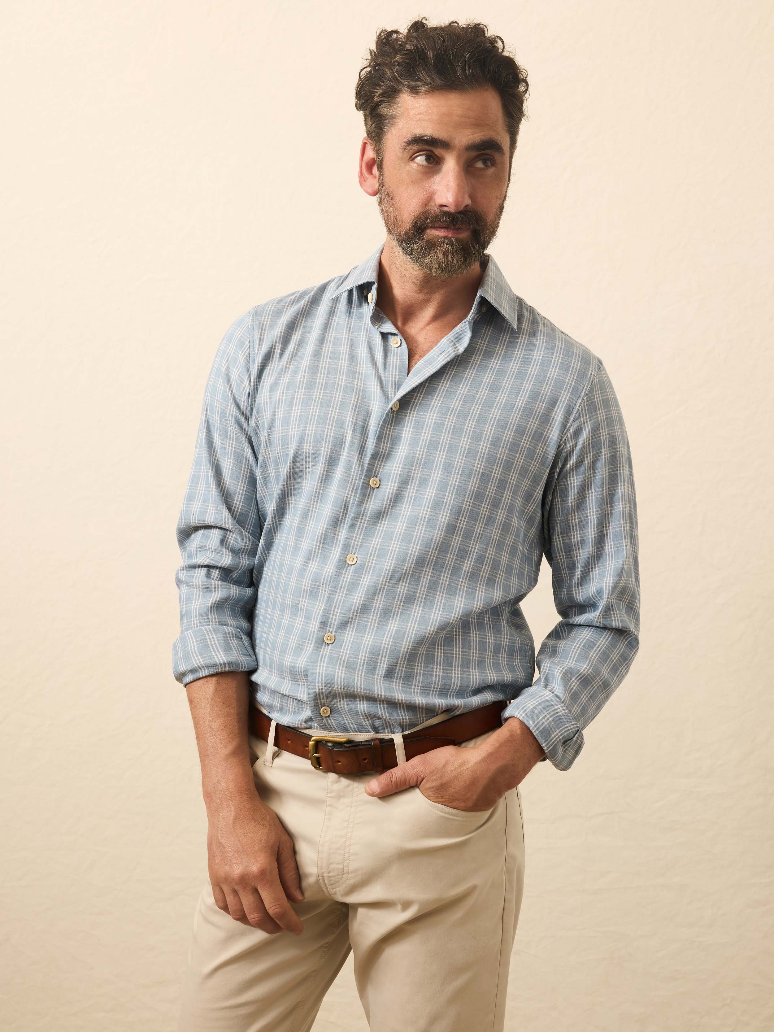 Movement™ Monterey Shirt - South Island Plaid | Faherty Brand