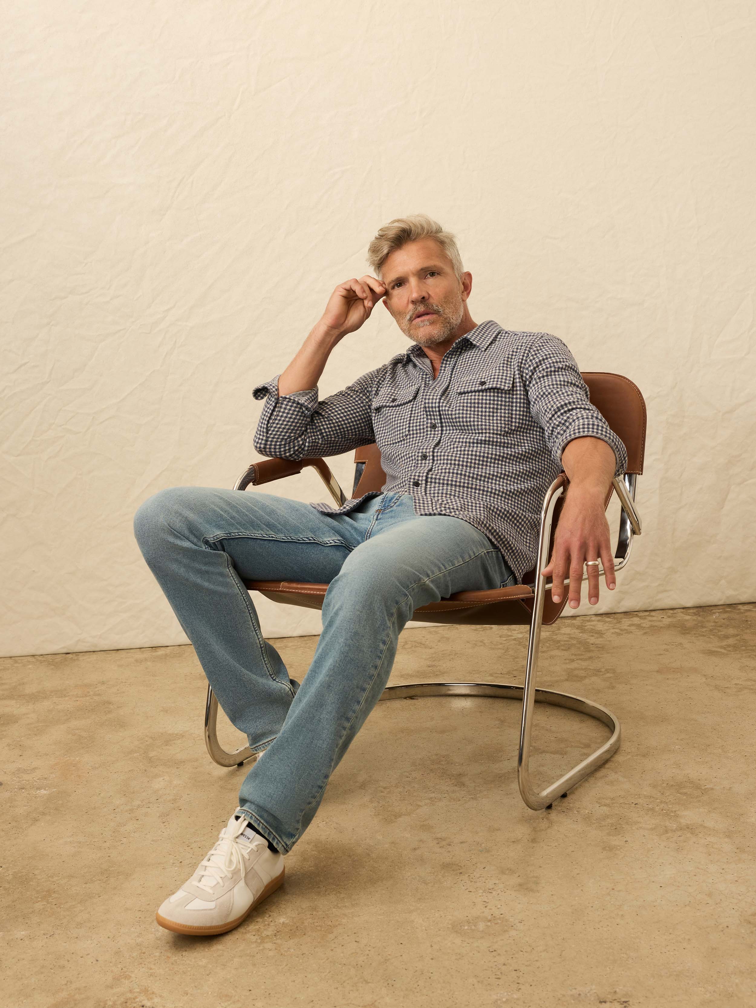 Legend™ Sweater Shirt - Encinitas Gingham | Faherty Brand
