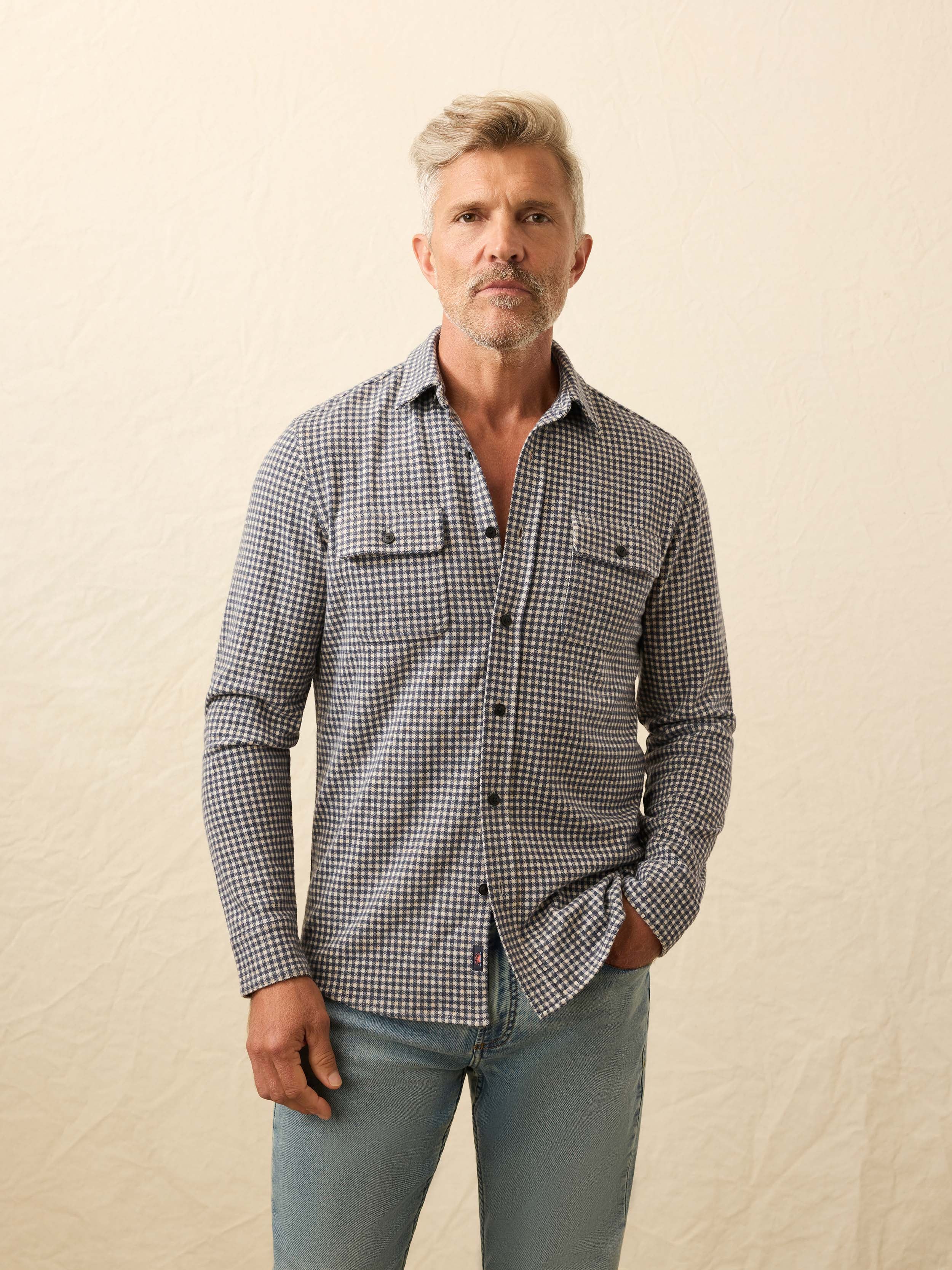 Legend™ Sweater Shirt - Encinitas Gingham | Faherty Brand