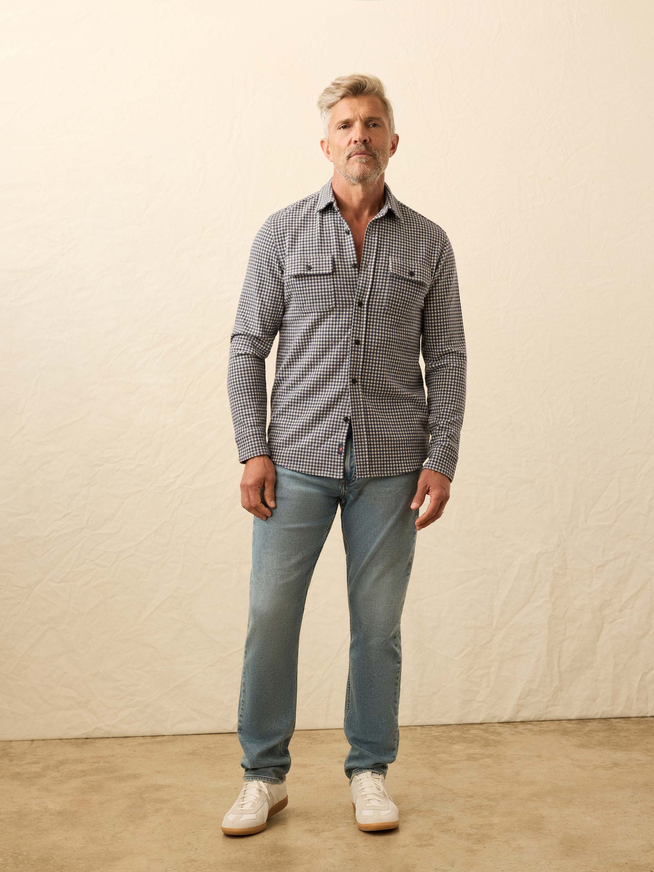 Legend™ Sweater Shirt - Encinitas Gingham | Faherty Brand