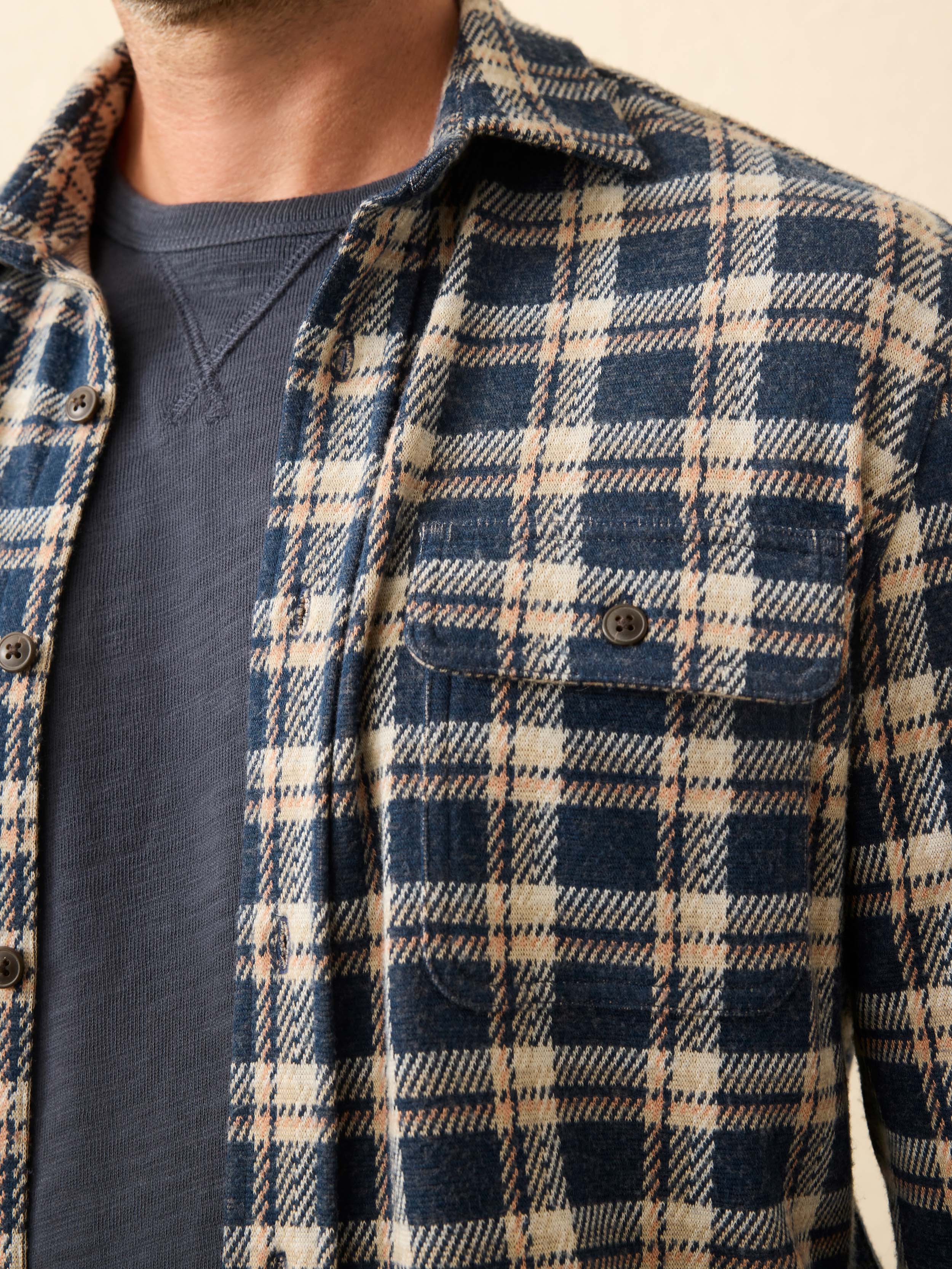 Legend™ Sweater Shirt - Golden Lake Plaid