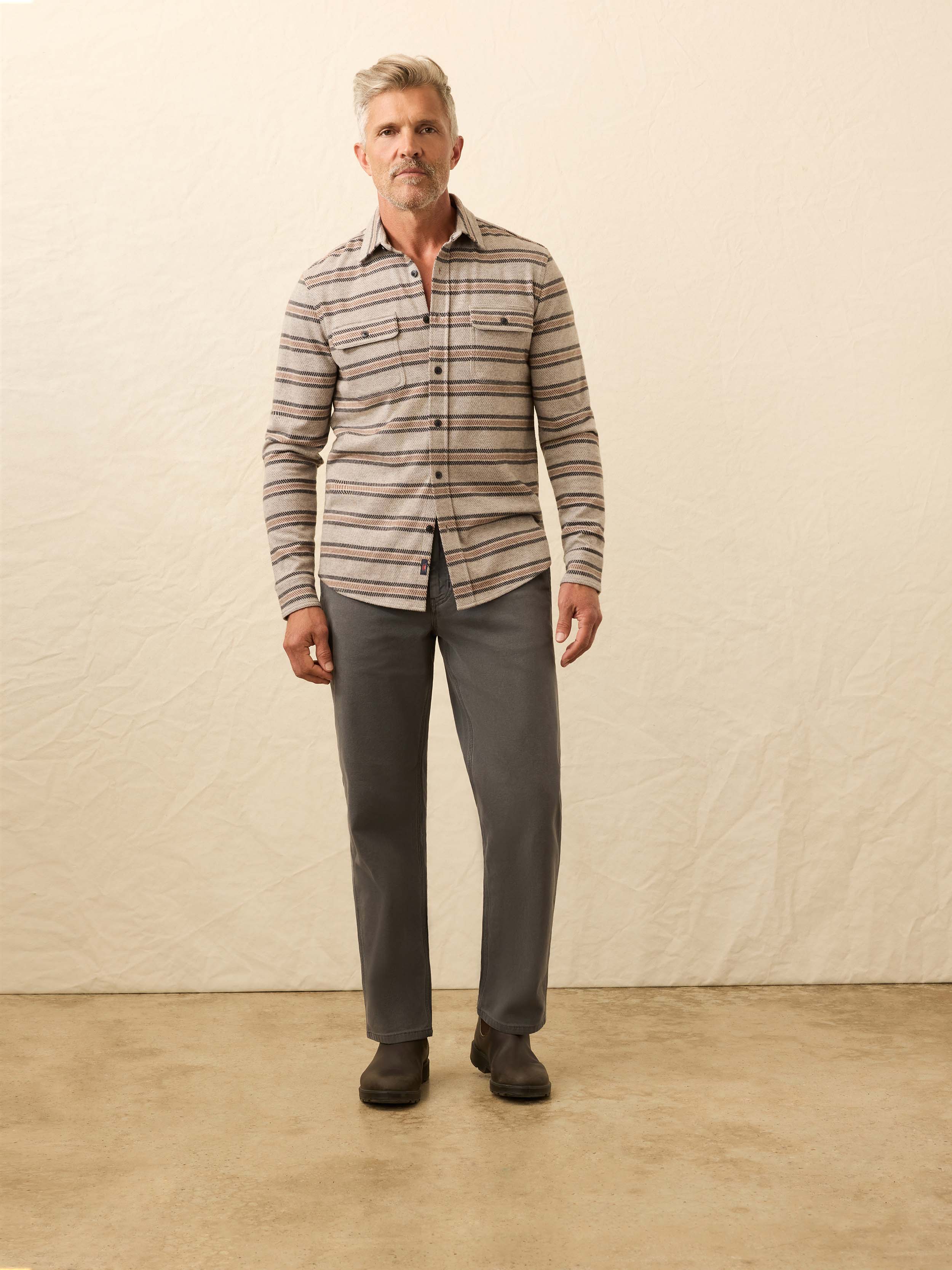 Legend™ Sweater Shirt - Rock Coast Stripe | Faherty Brand