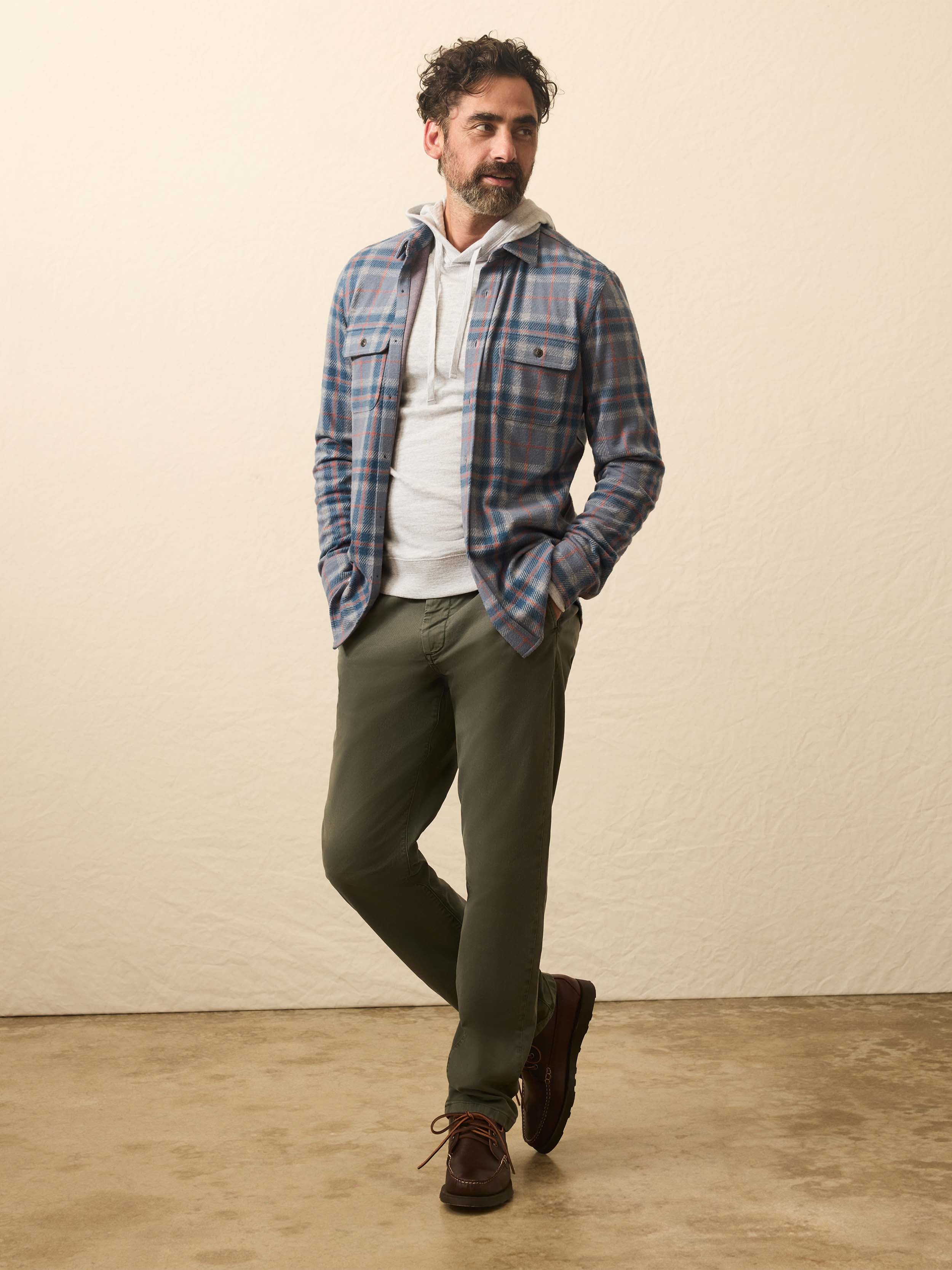 Legend™ Sweater Shirt - Three Lakes Plaid | Faherty Brand