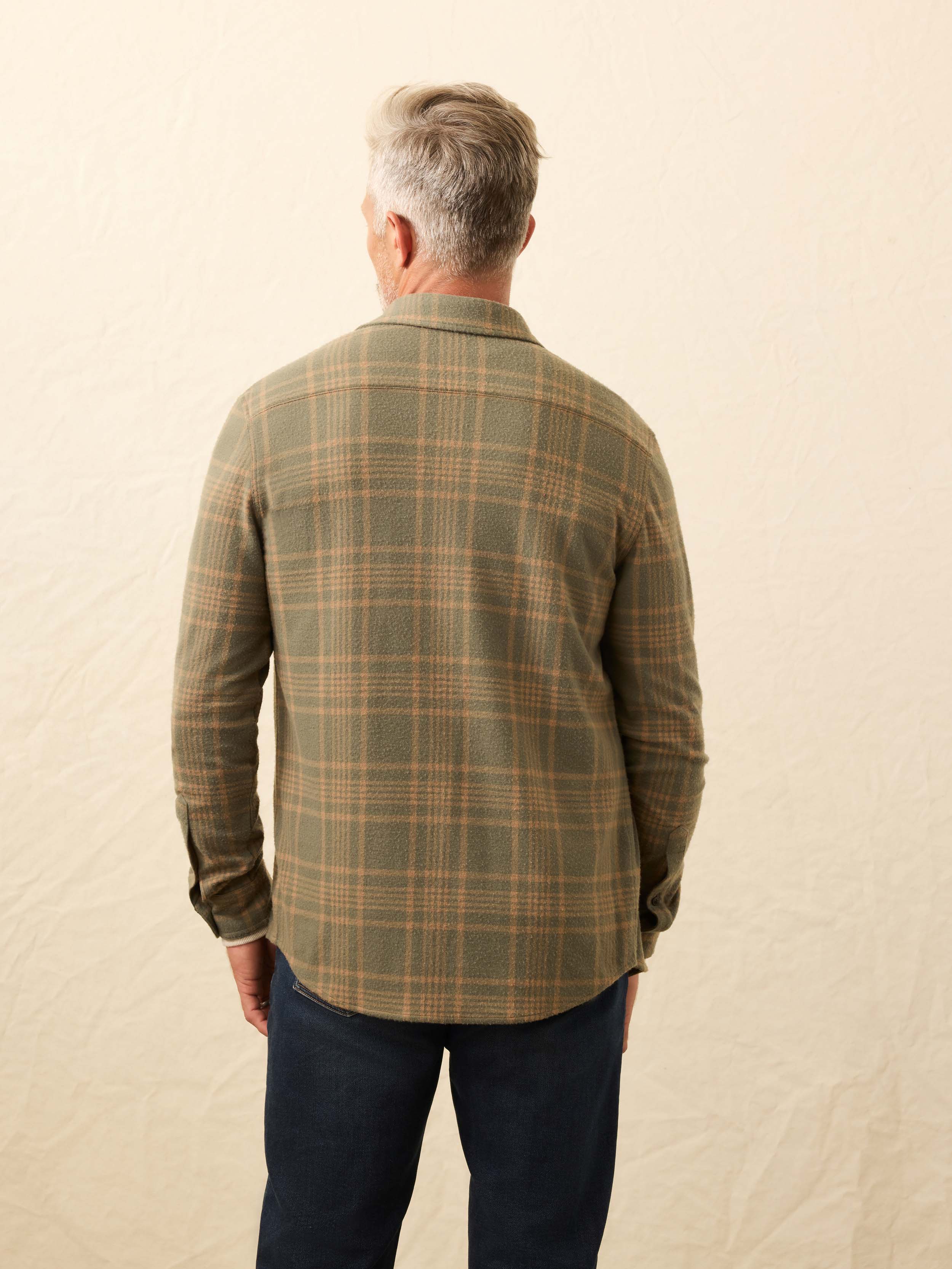Legend™ Sweater Shirt - Woodland Olive Plaid | Faherty Brand