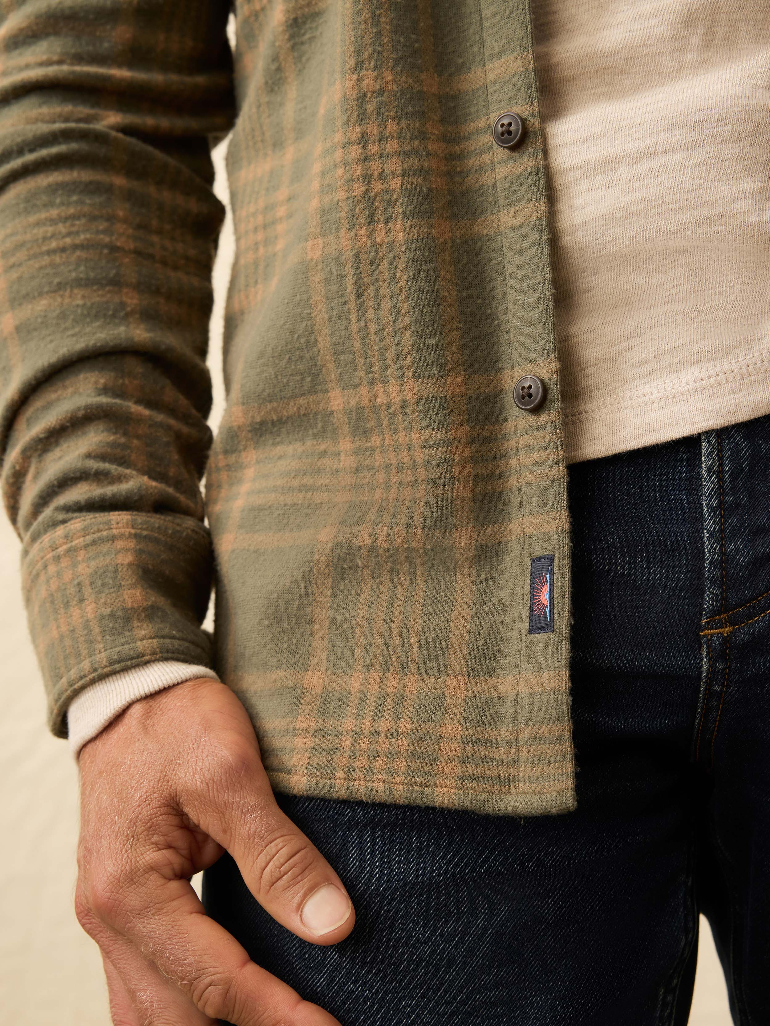 Legend™ Sweater Shirt - Woodland Olive Plaid | Faherty Brand