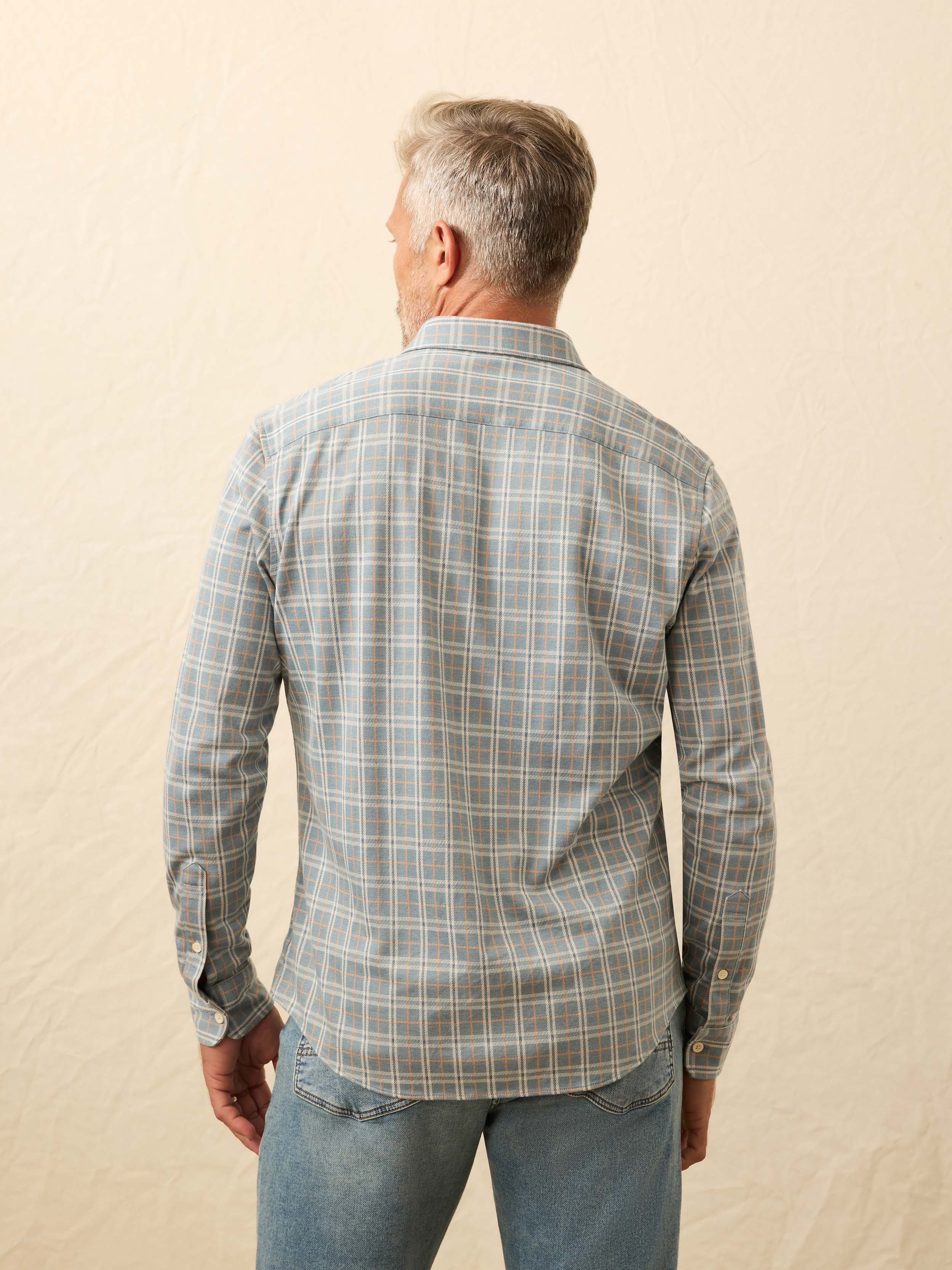 Coastline Knit Shirt - Autumn Storm Plaid | Faherty Brand
