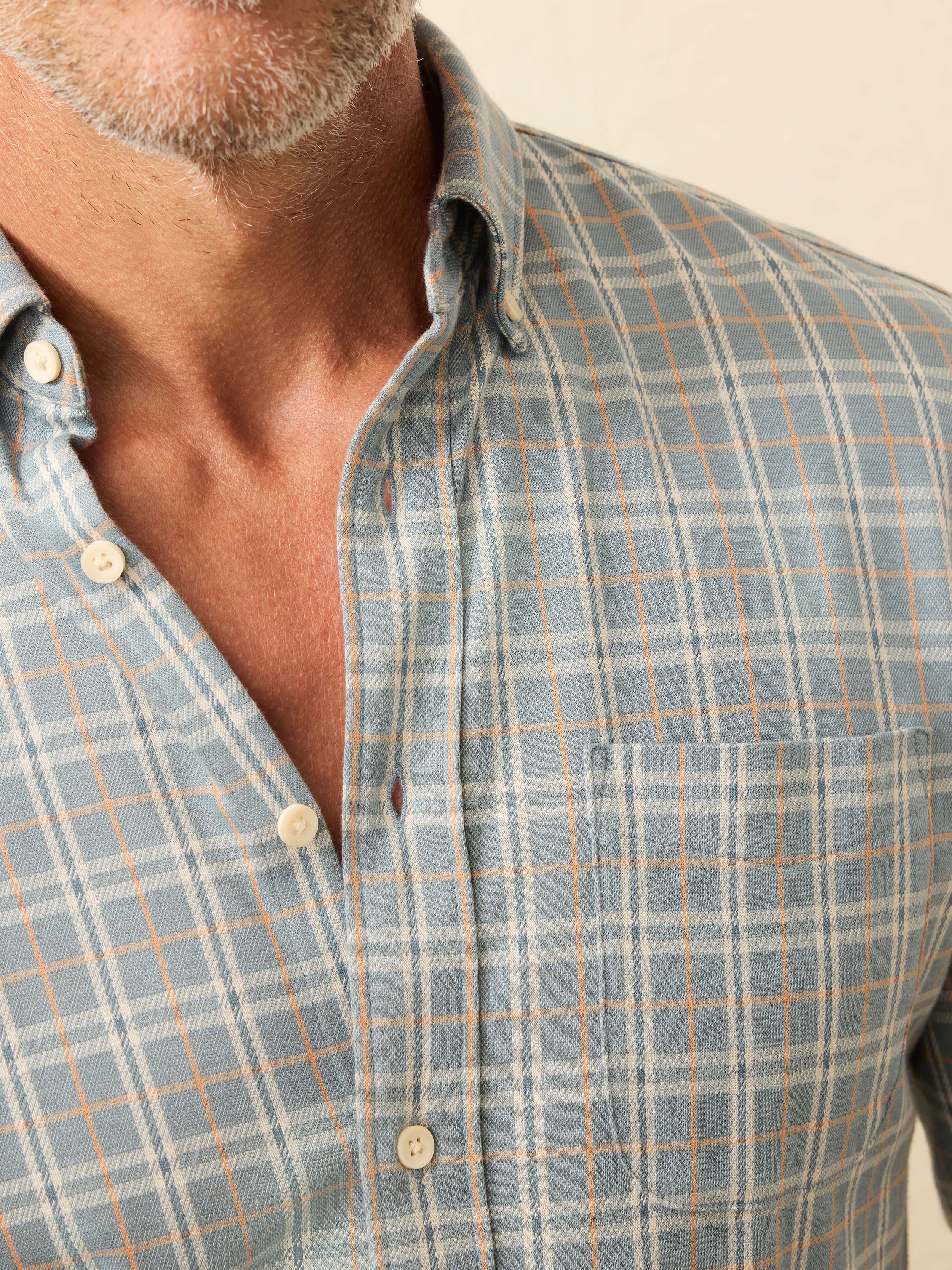 Coastline Knit Shirt - Autumn Storm Plaid | Faherty Brand