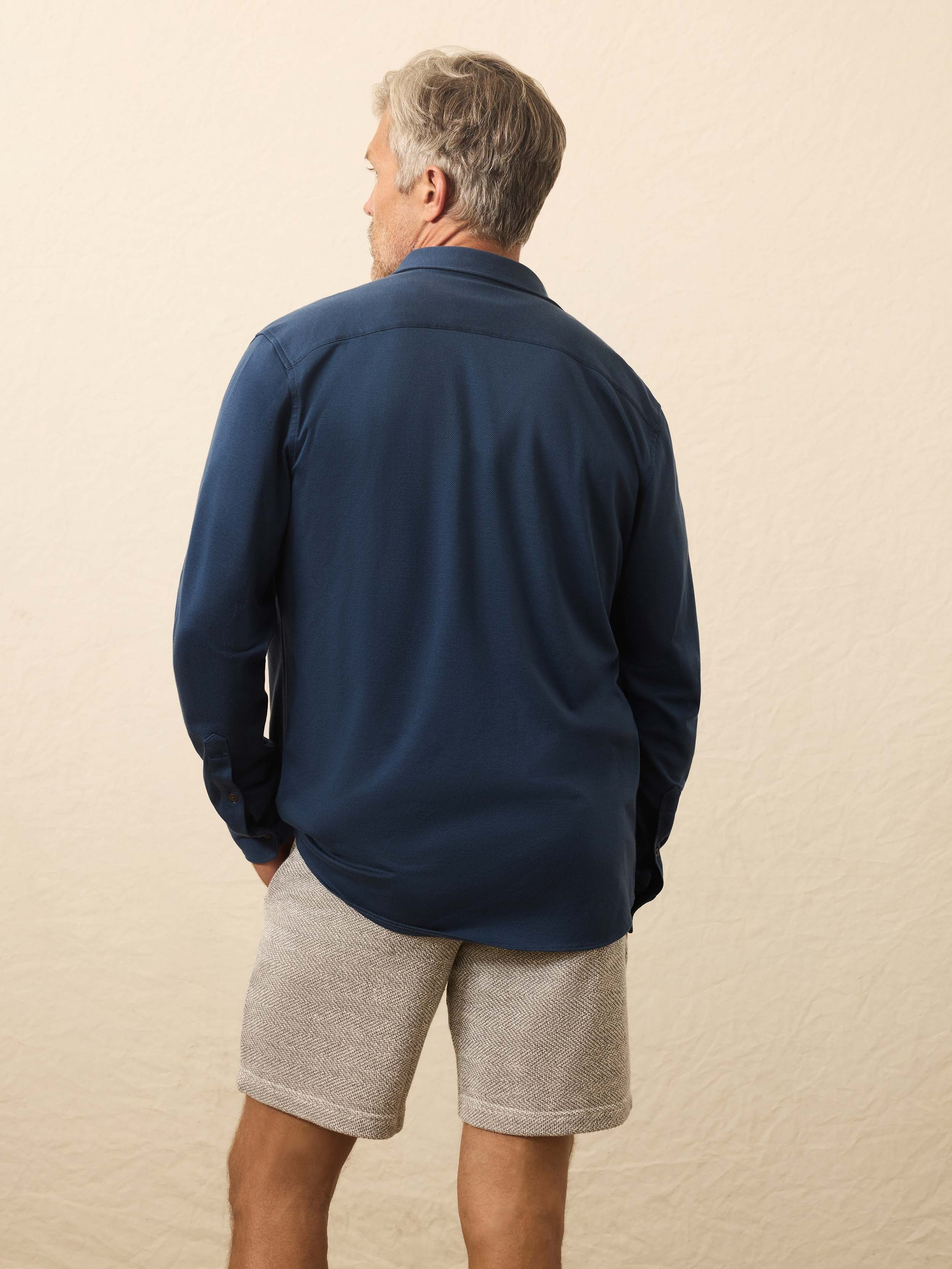 Coastline Knit Shirt - Blue Nights | Faherty Brand