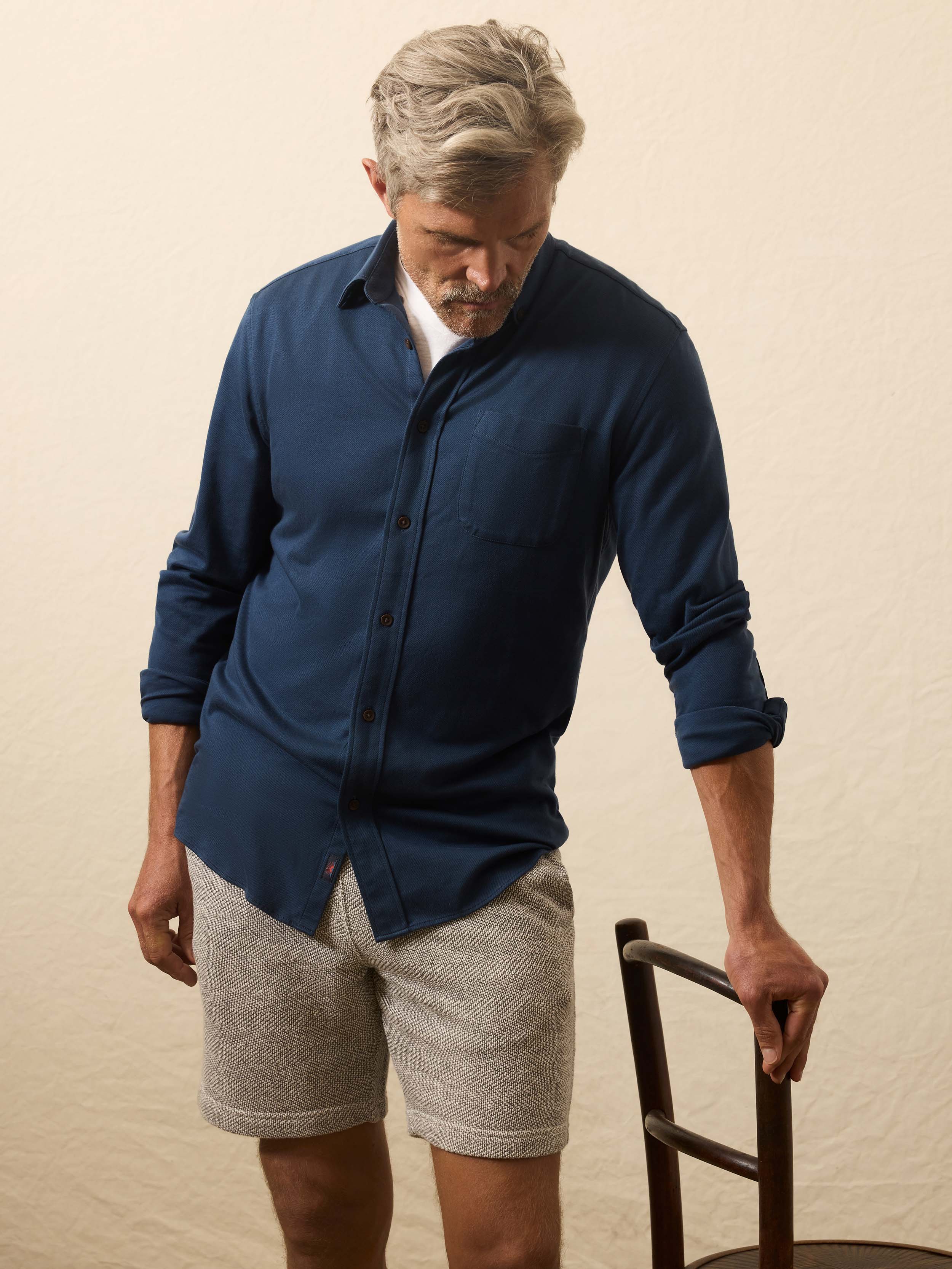 Coastline Knit Shirt - Blue Nights | Faherty Brand