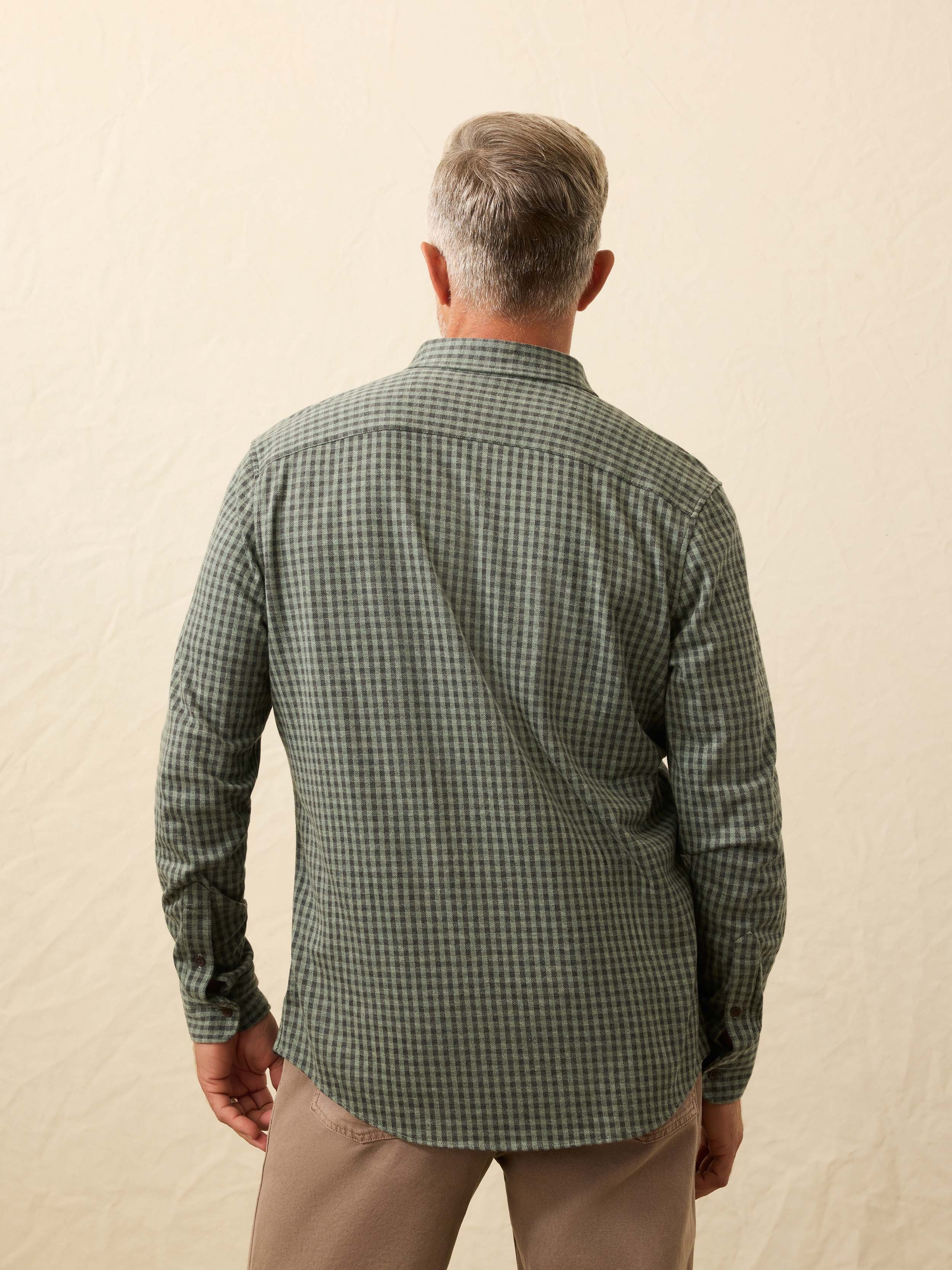 Coastline Knit Shirt - Forest Road Gingham | Faherty Brand