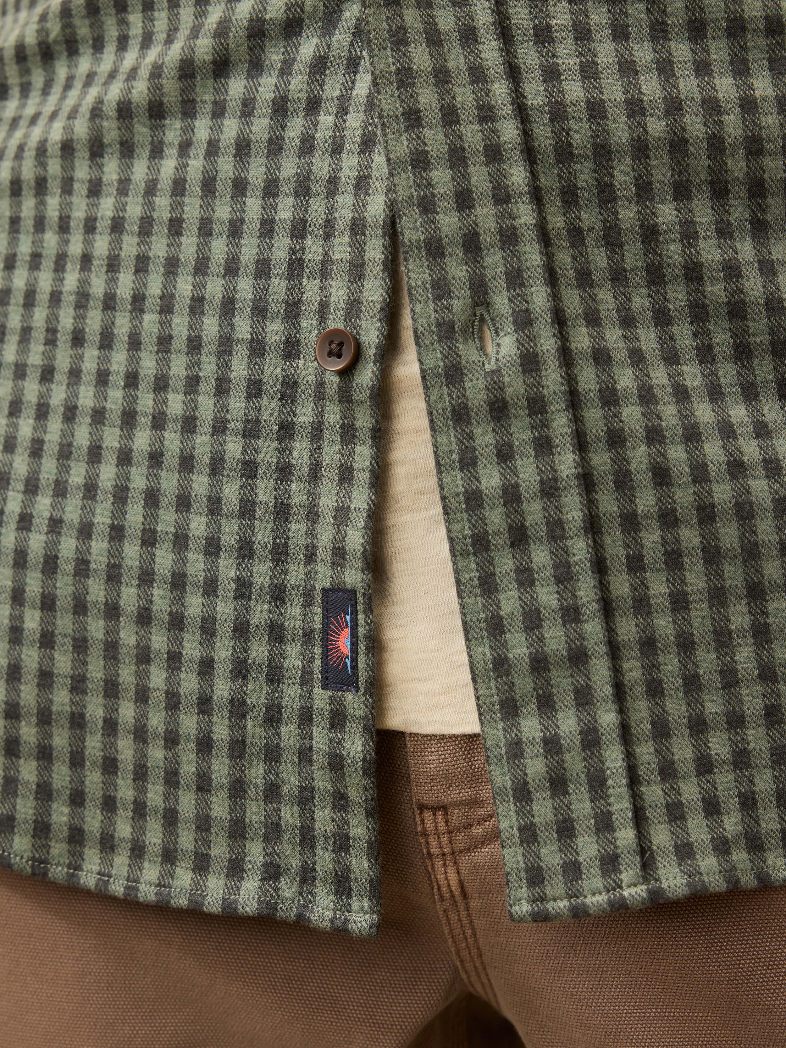 Coastline Knit Shirt - Forest Road Gingham | Faherty Brand