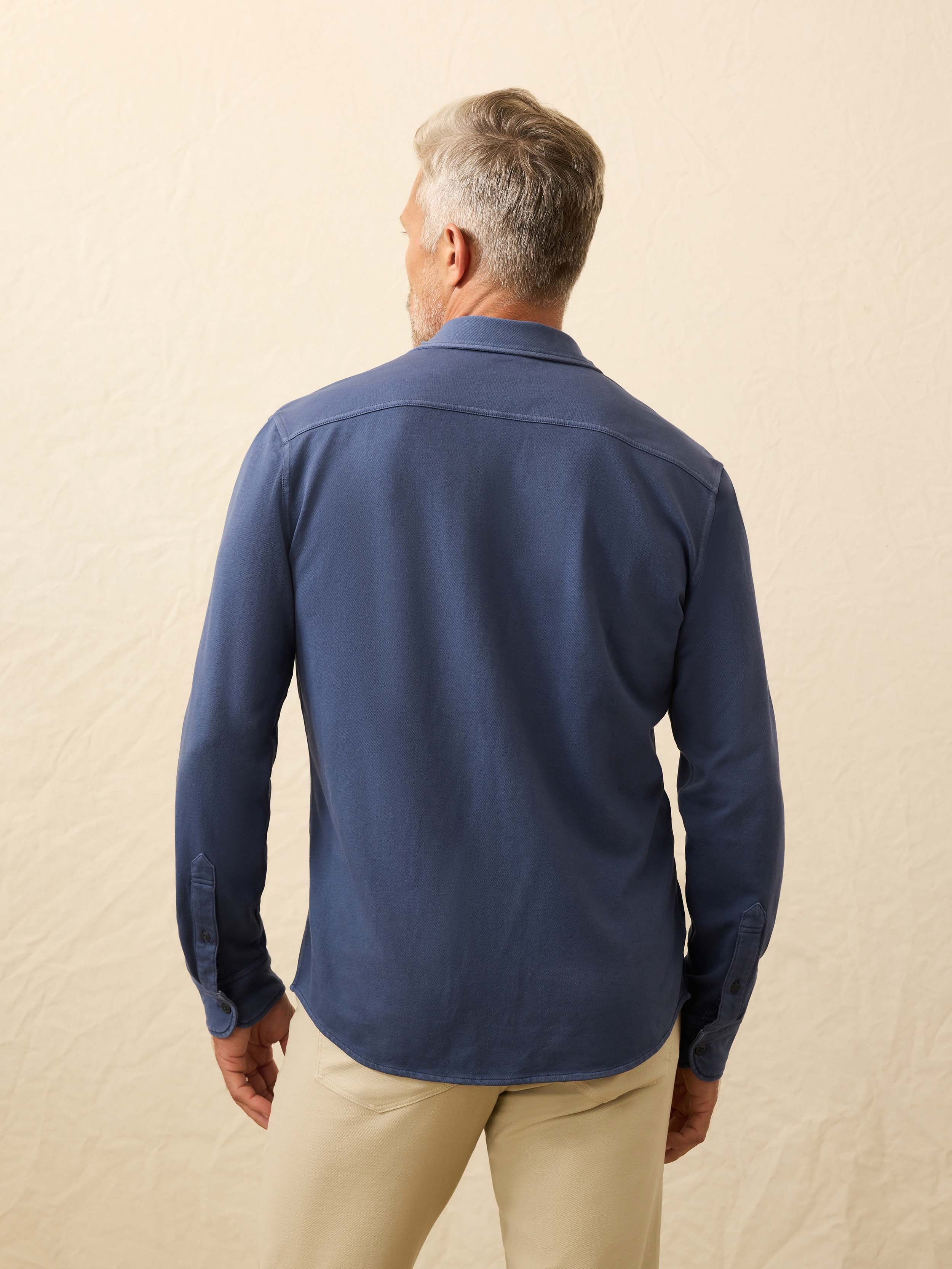 Field Knit Shirt - Blue Nights | Faherty Brand