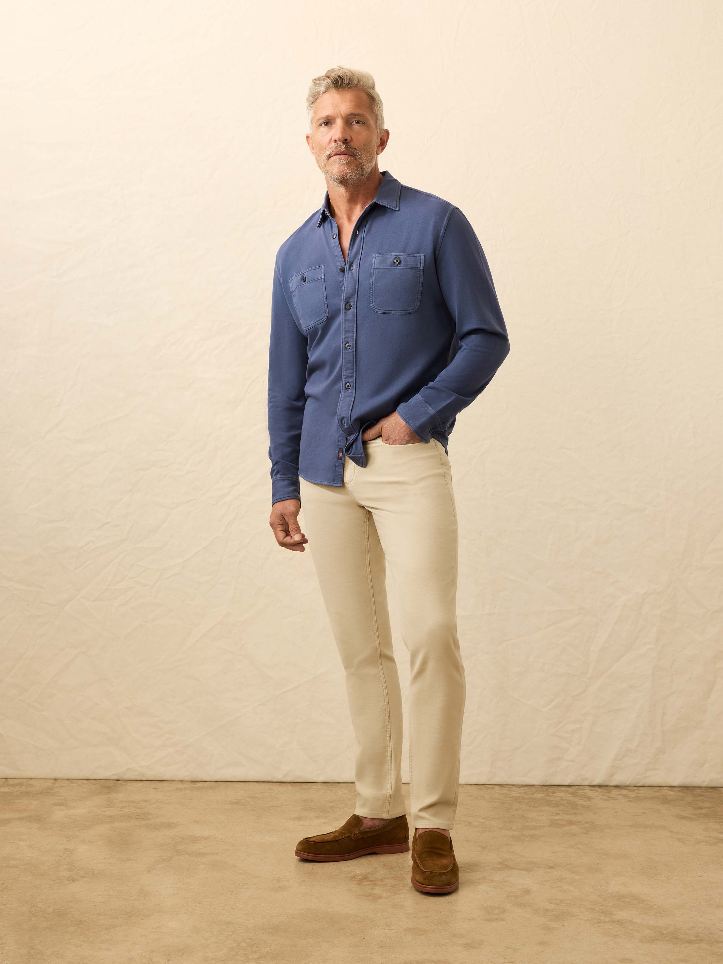 Field Knit Shirt - Blue Nights | Faherty Brand