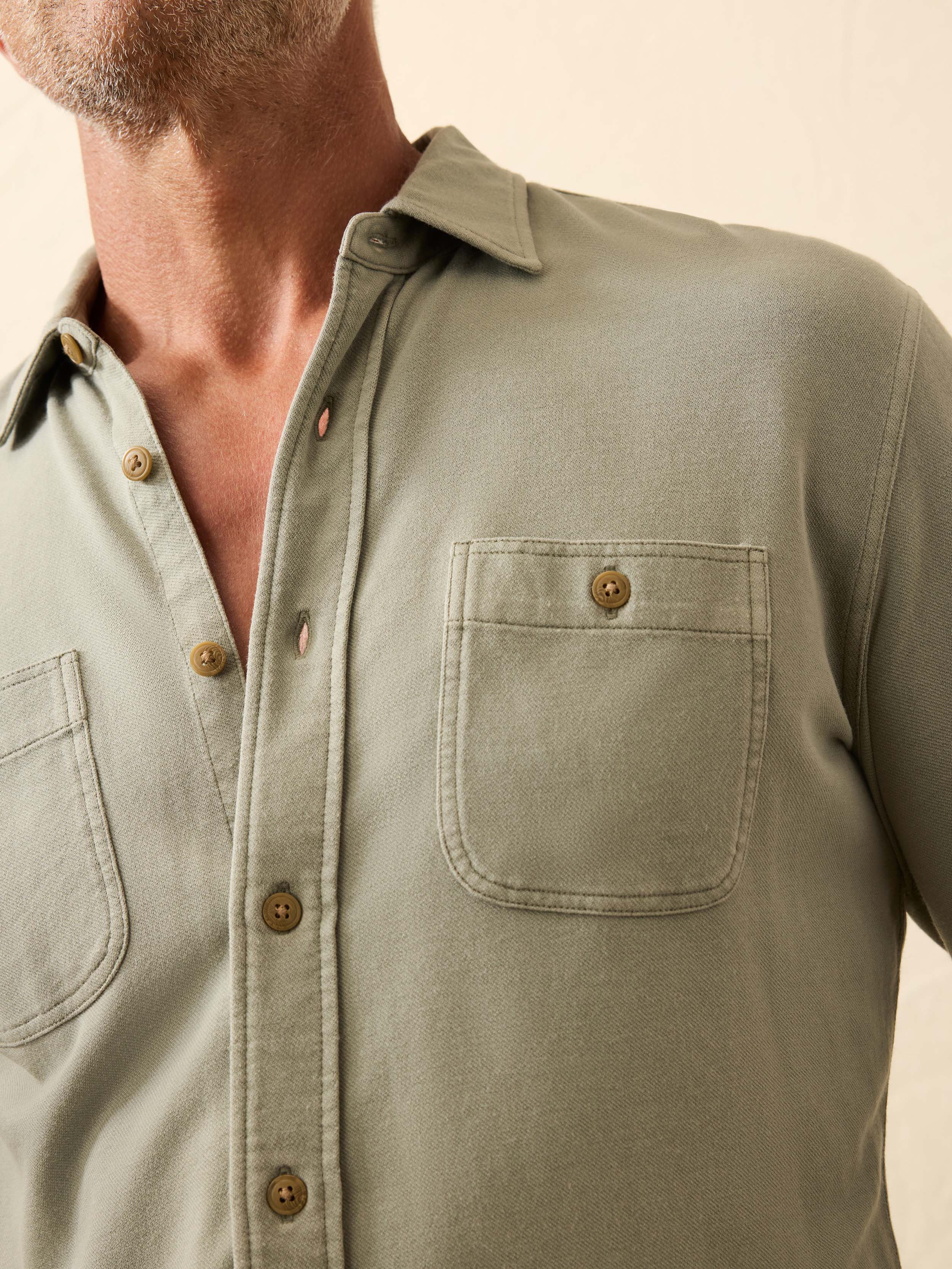 Field Knit Shirt - Coastal Sage | Faherty Brand