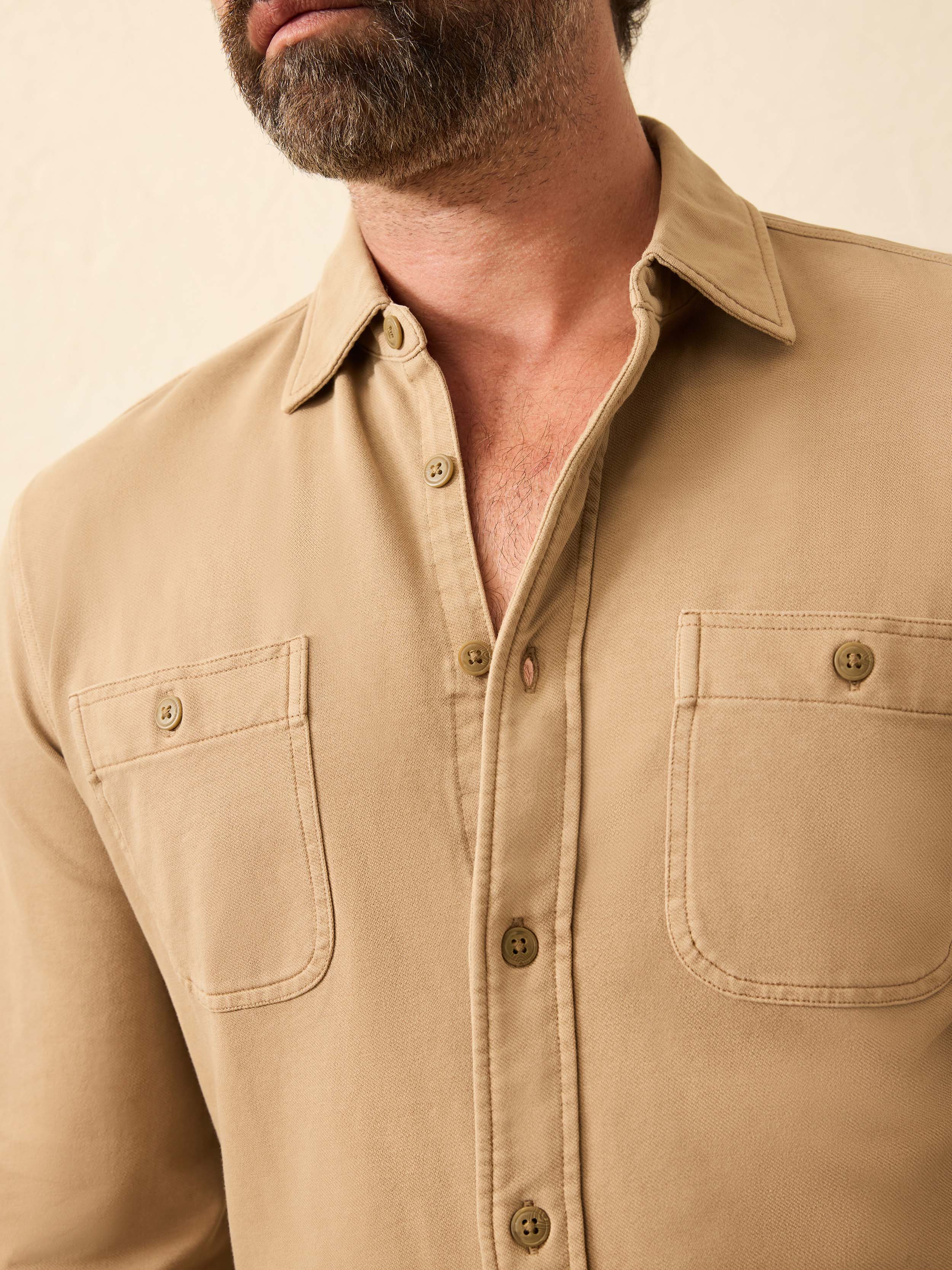 Field Knit Shirt - Walnut Branch | Faherty Brand