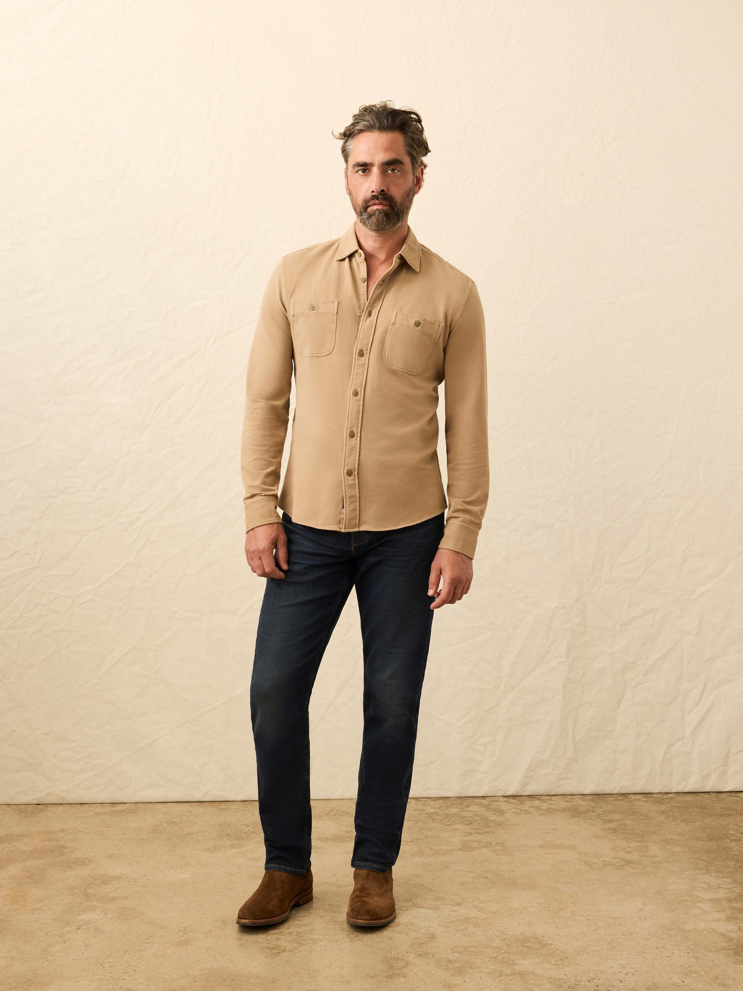 Field Knit Shirt - Walnut Branch | Faherty Brand