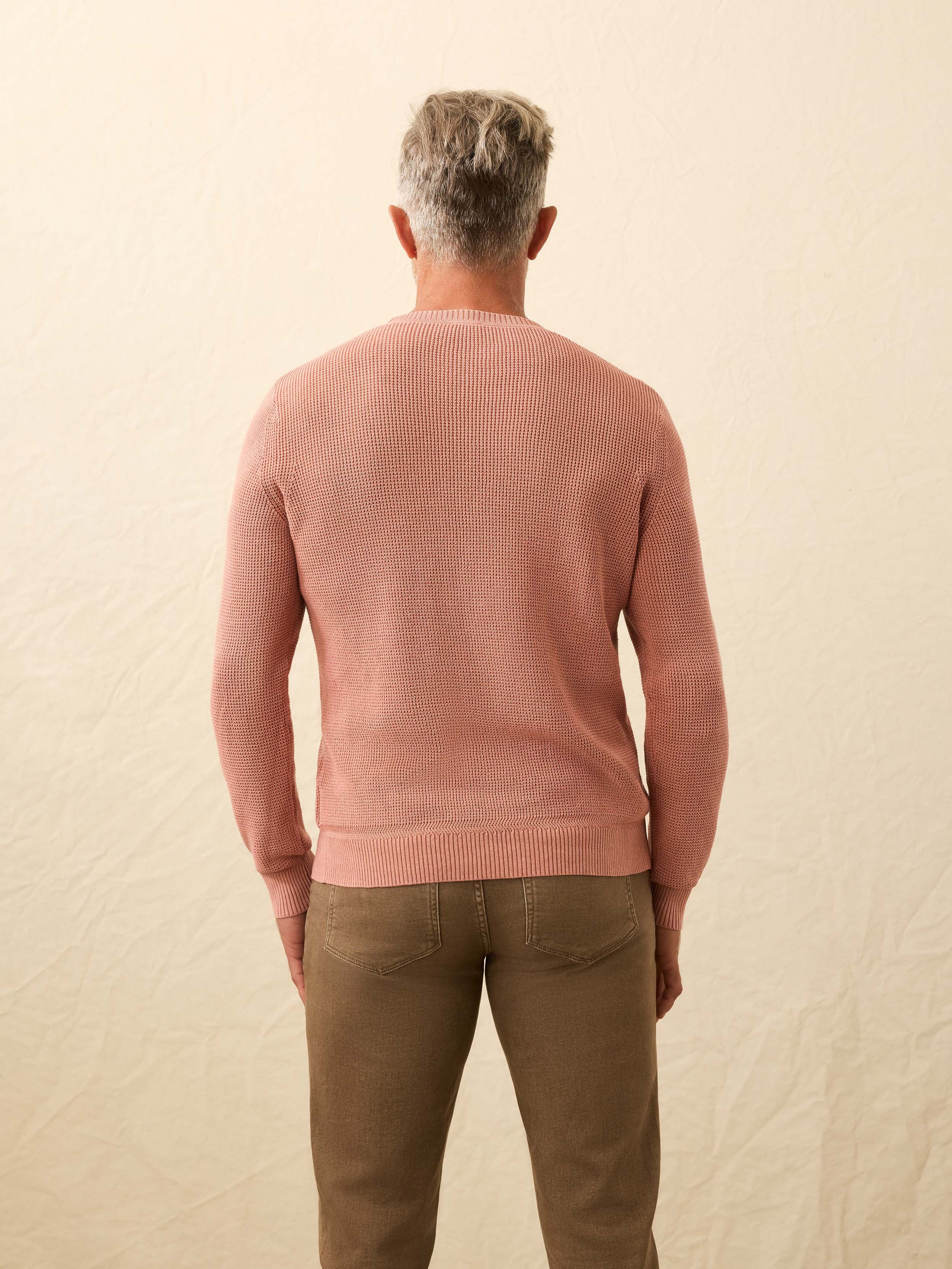 Sunwashed Crewneck Sweater - Dusty Sienna | Faherty Brand